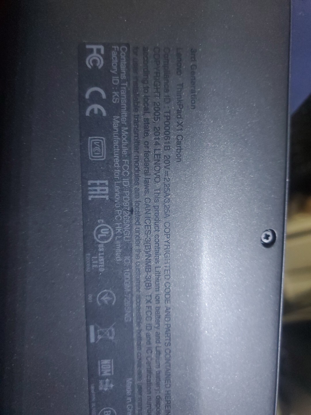 Lenovo X1 Carbon i5-5300U 8GB RAM 480GB . Touchscreen.