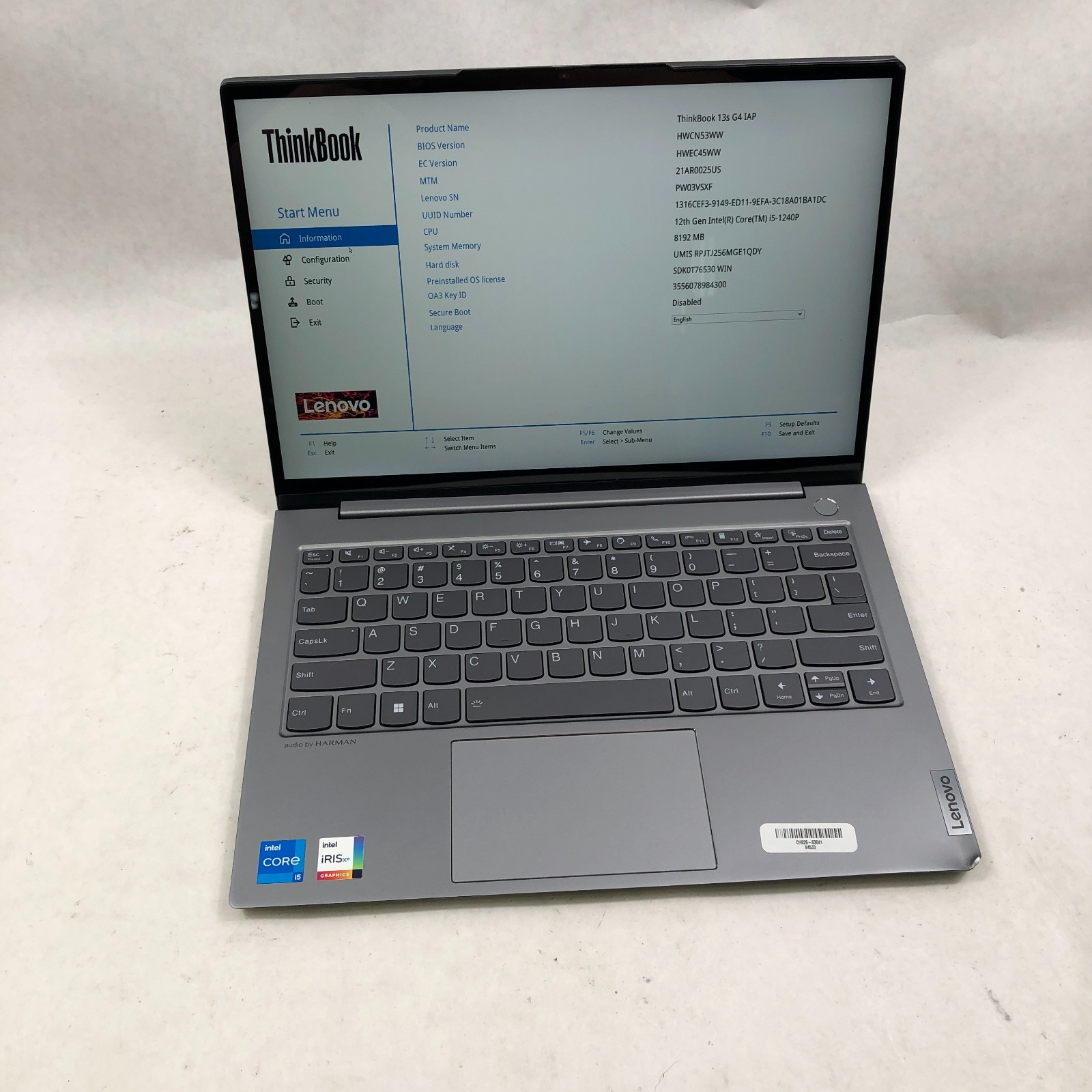 Lenovo ThinkBook 13s G4 IAP 13.3″ i5-1240P 8GB RAM 256GB SSD No OS/AC *READ