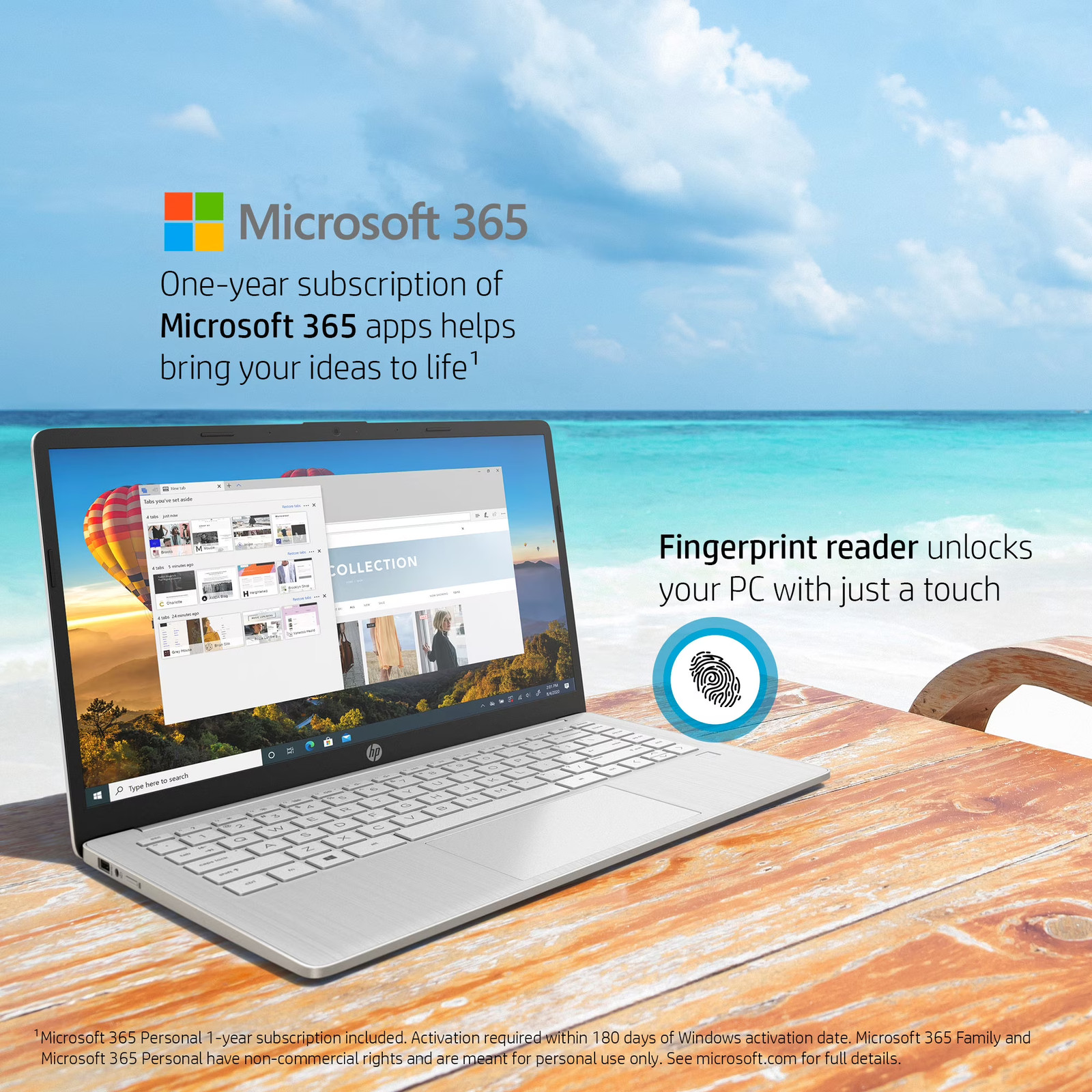 HP 14-ed0123wm 14″ FHD Touch Laptop Qualcomm Snapdragon 7c 4GB 128GB Win11H