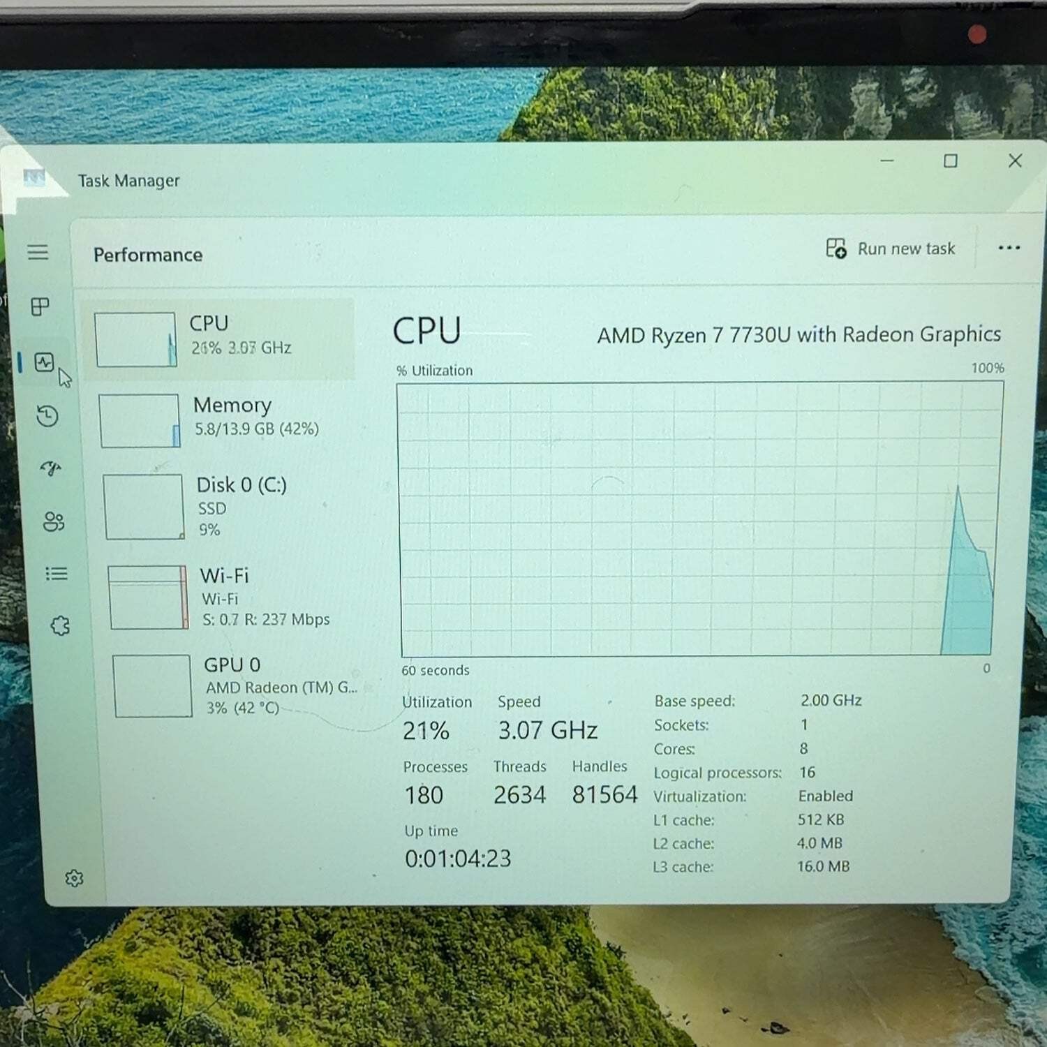 Lenovo IdeaPad Flex 5 16ABR8 15.9″ Ryzen 7 7730U 2.0GHz 16GB RAM 512GB SSD
