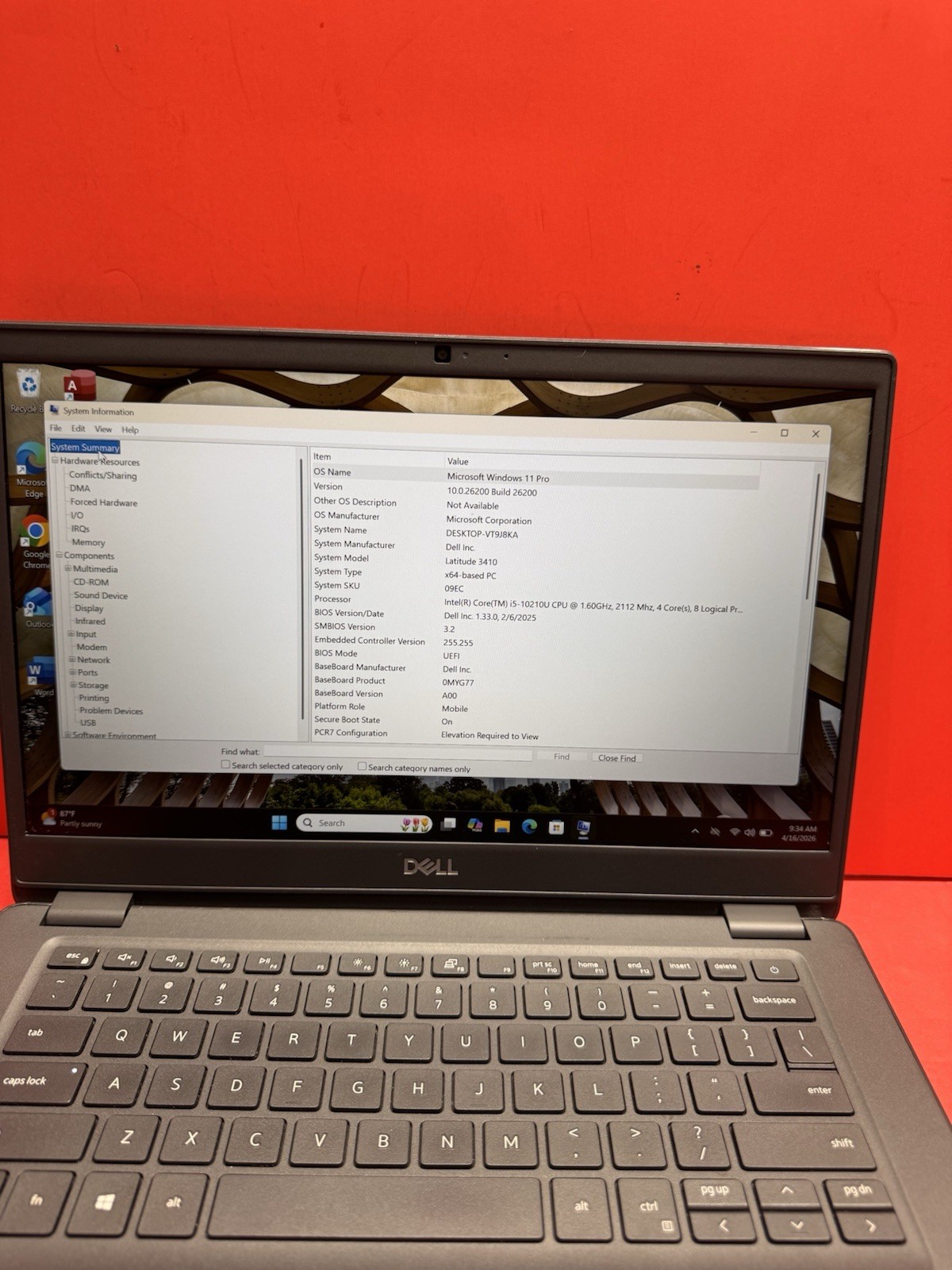 Dell Latitude 3410 14″ FHD 10th i5 1.6GHz 8GBRAN-256GBSSD Windows 11pro