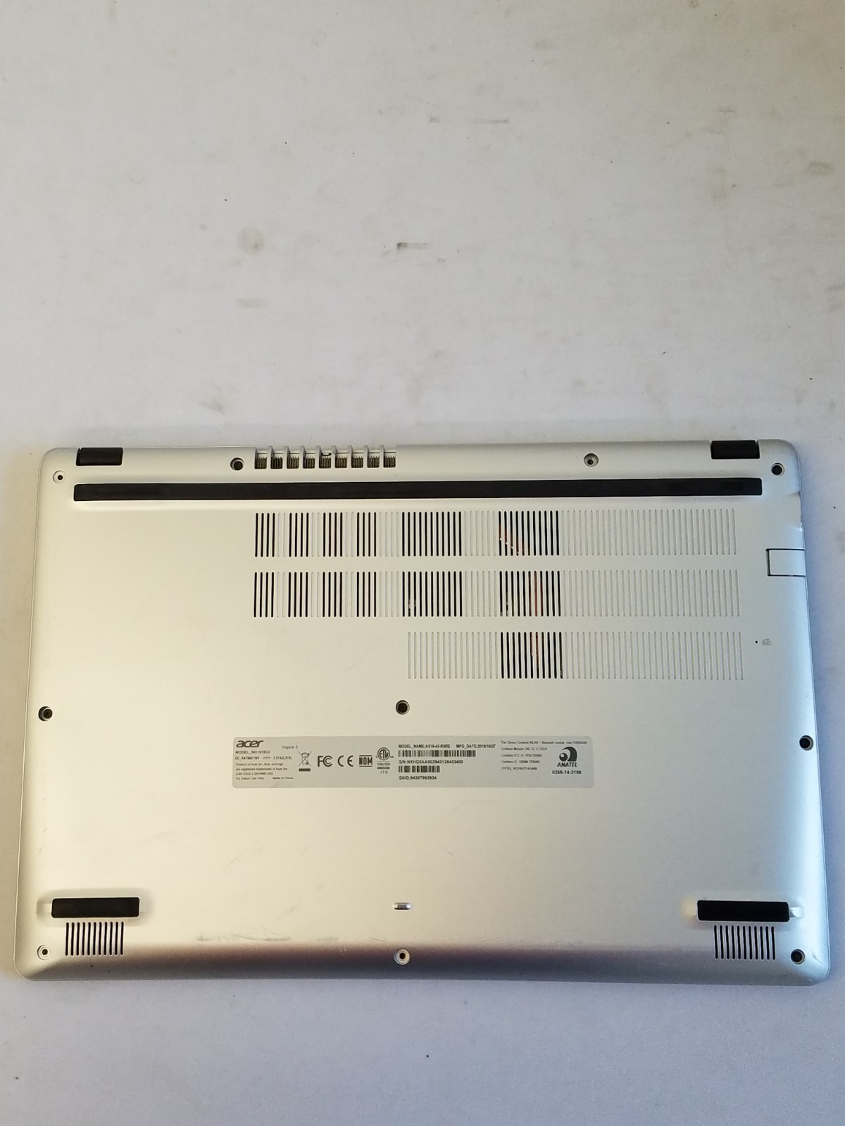 Acer Aspire A515-43-R5RE Laptop – AMD Ryzen 5-3500u 8GB RAM 320GB HDD Win 11