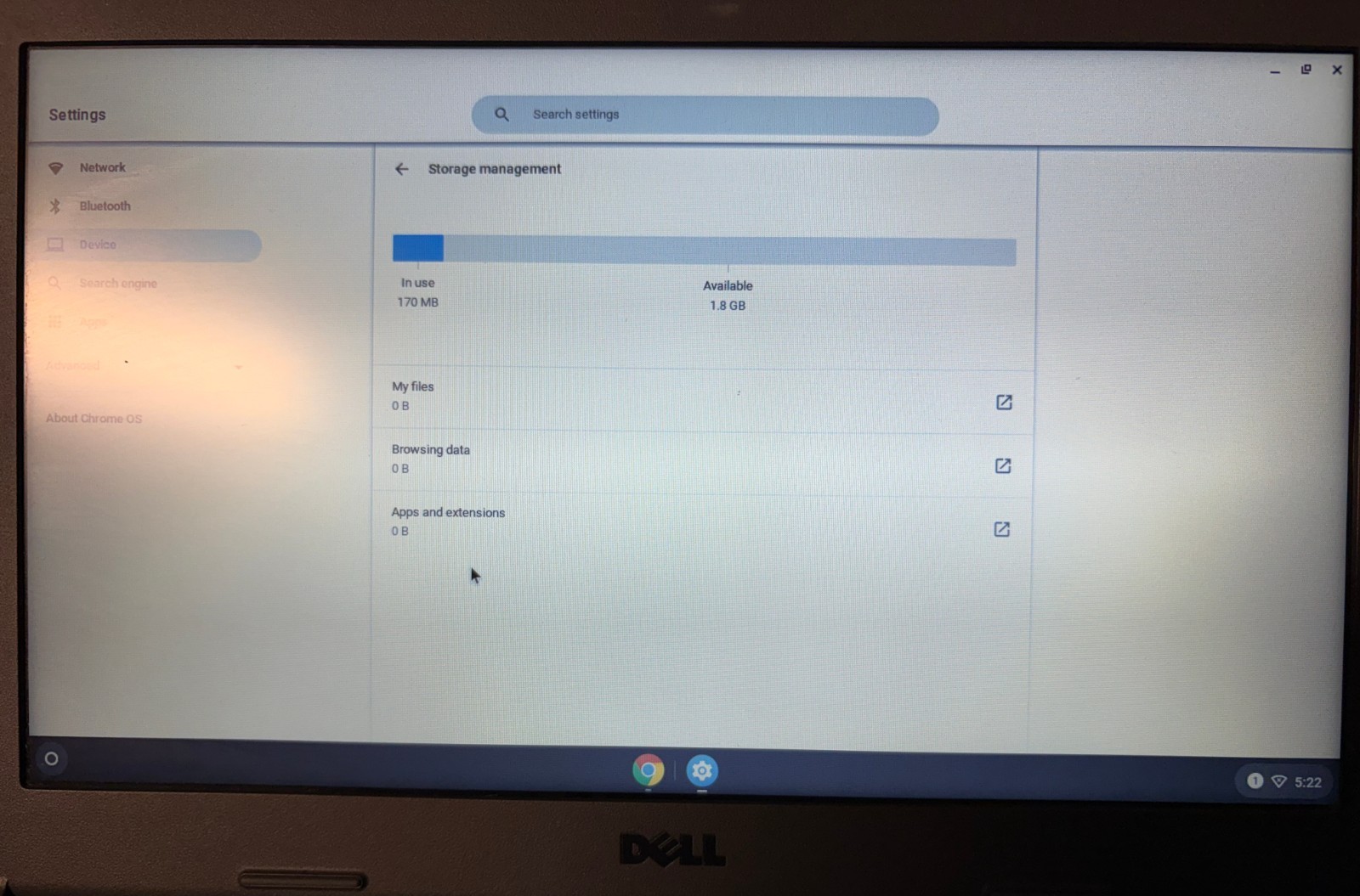 Dell Chromebook 11 P22T 11.6″ 4GB RAM 2.16 GHz Celeron N2840 16GB eMMC; 6157163