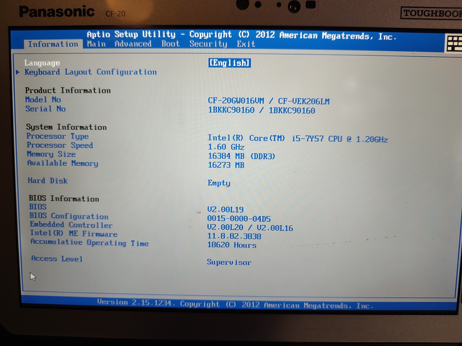 panasonic cf-20 toughbook