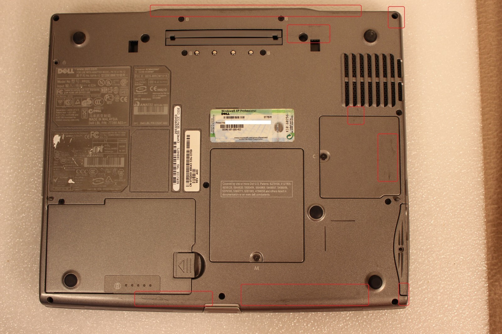 Dell D600 (1.60GHz/2GB/60GB/CDRW-DVD) SXGA+ Win XP PRO- SERIAL & PARALLEL Ports