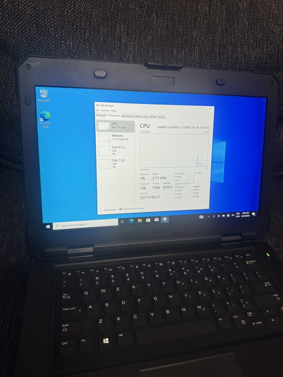 Dell 5420 Rugged – i3-7th Gen, 8 GB, 128 GB
