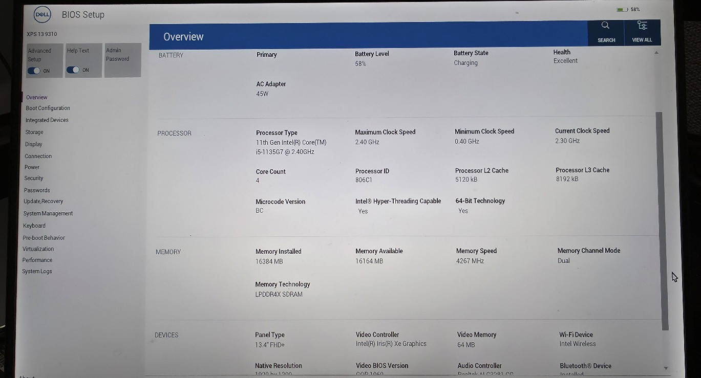 Dell XPS 13 9310 13.4″ i5-1135G7 2.40GHz 16GB RAM 256GB SSD Win11 Pro
