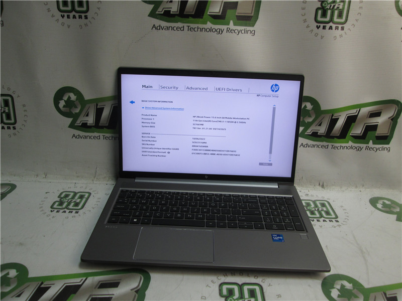 HP ZBook Power Laptop i7-11850H 2.5GHz 32GB 512GB SSD Windows 11 Pro COA