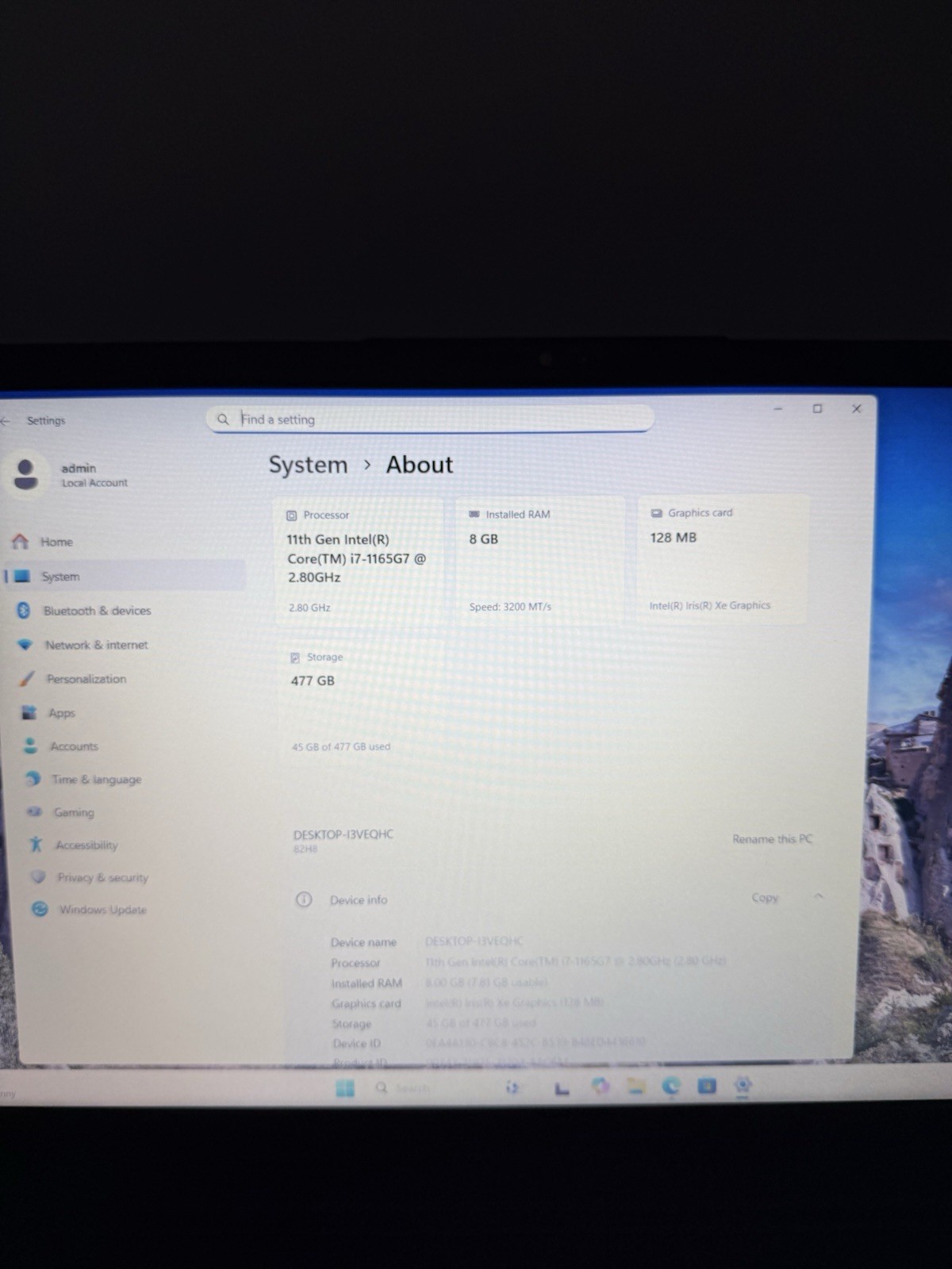 Lenovo IdeaPad 3 15.6” 15ITL6 – i7 11th Gen | 8GB RAM | 512GB SSD – 41C