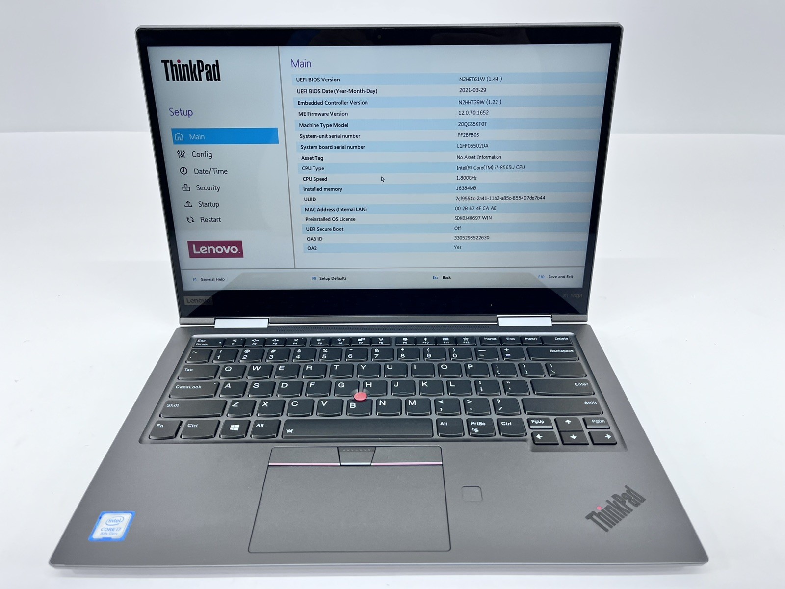 Lenovo ThinkPad X1 Yoga 4th 14″ FHD Touch i7-8665U 1.90GHz 16GB 256GB *Grade C*