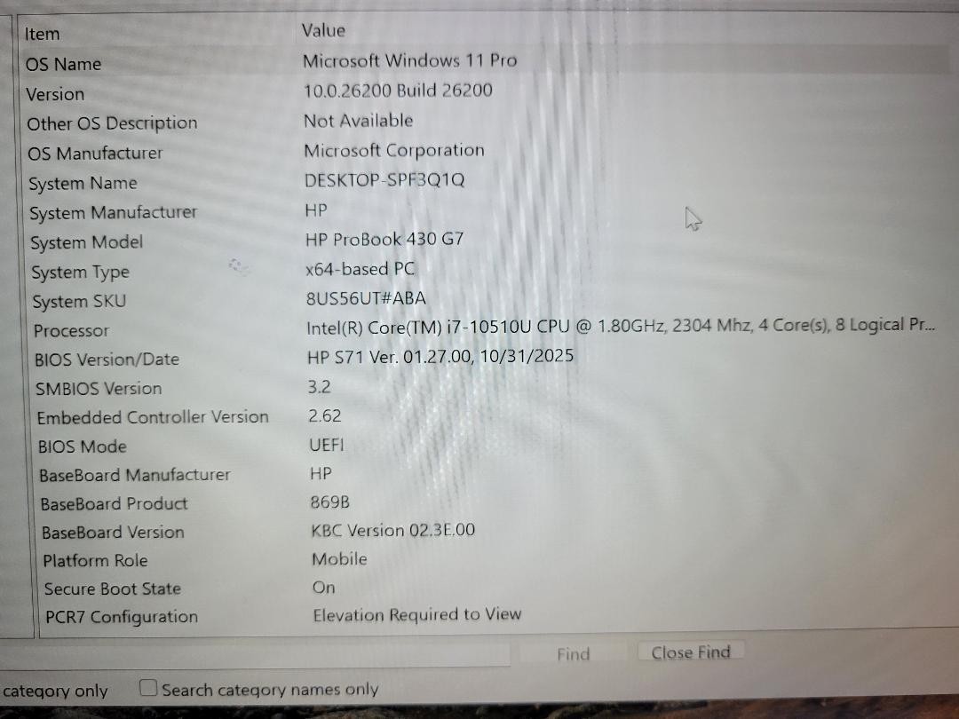 HP ProBook 430 G7 Core i7-10510U 1.80 GHz 16 GB DDR4 512 NVMe Windows 11 Pro