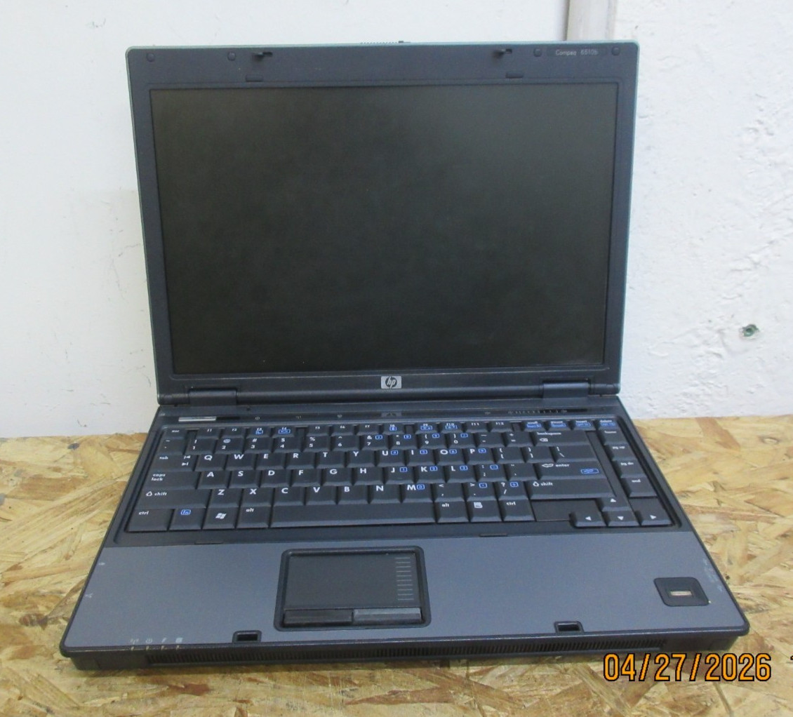 Vintage HP Compaq 6510b Intel Core 2 Duo T7250 @ 2.0GHz 2Gb RAM NO OS/HDD/SSD.