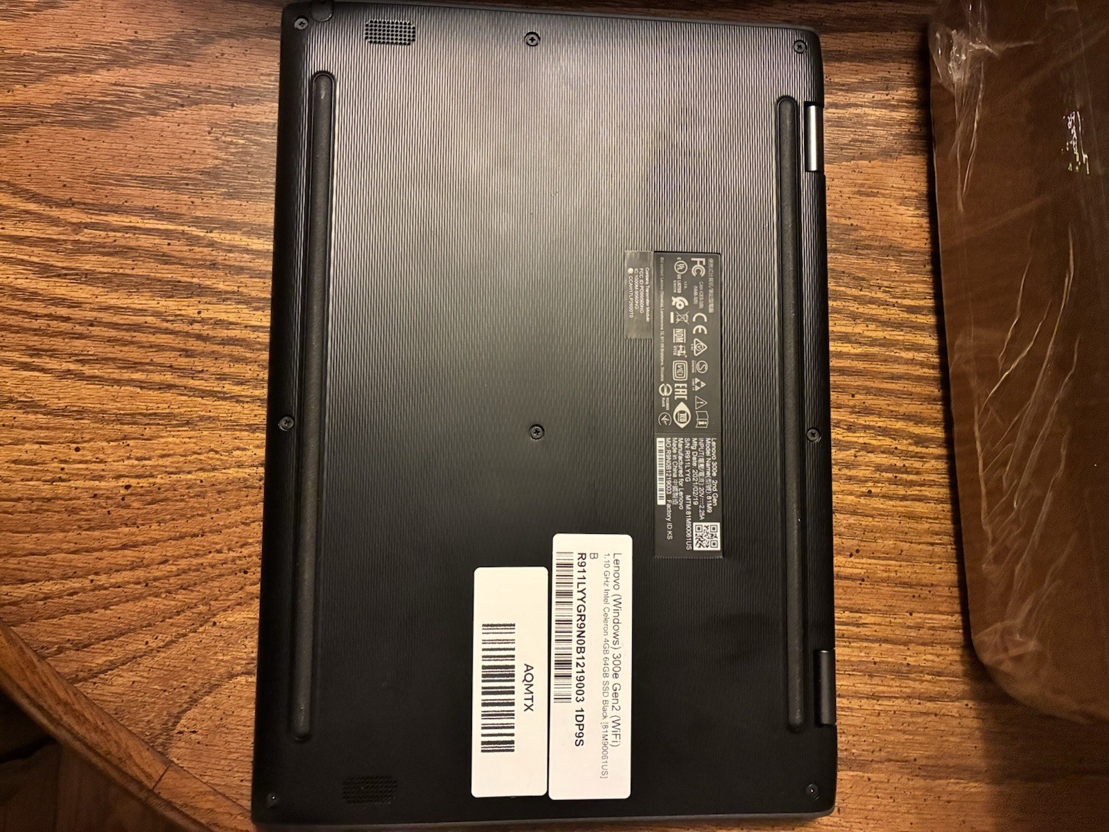 Lenovo 300e 2nd Gen. 2 In 1. 4GB RAM, 64GB Storage, Intel Celeron. Restored.