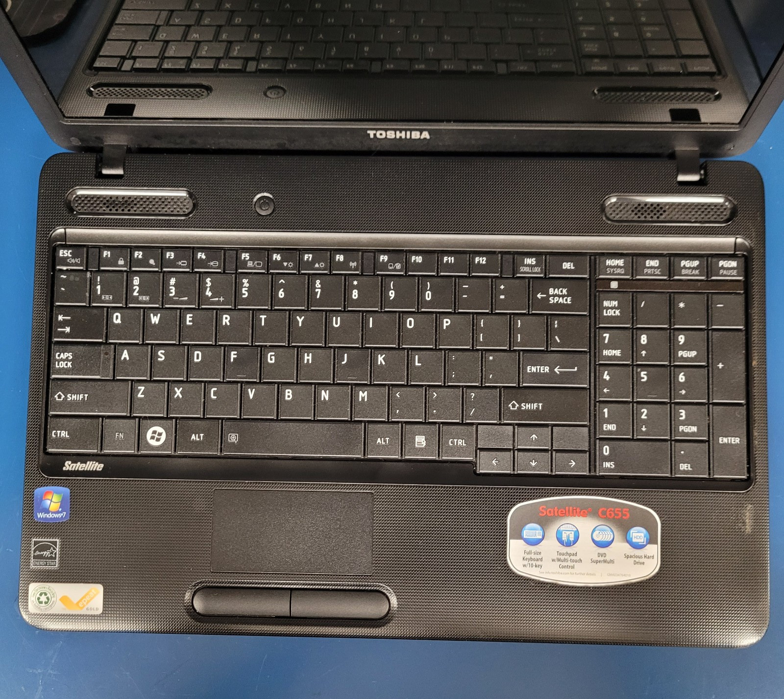Toshiba Satellite C655D-S5236 15.6″ AMD C-50 @1.00 GHz 3 GB RAM NO HDD