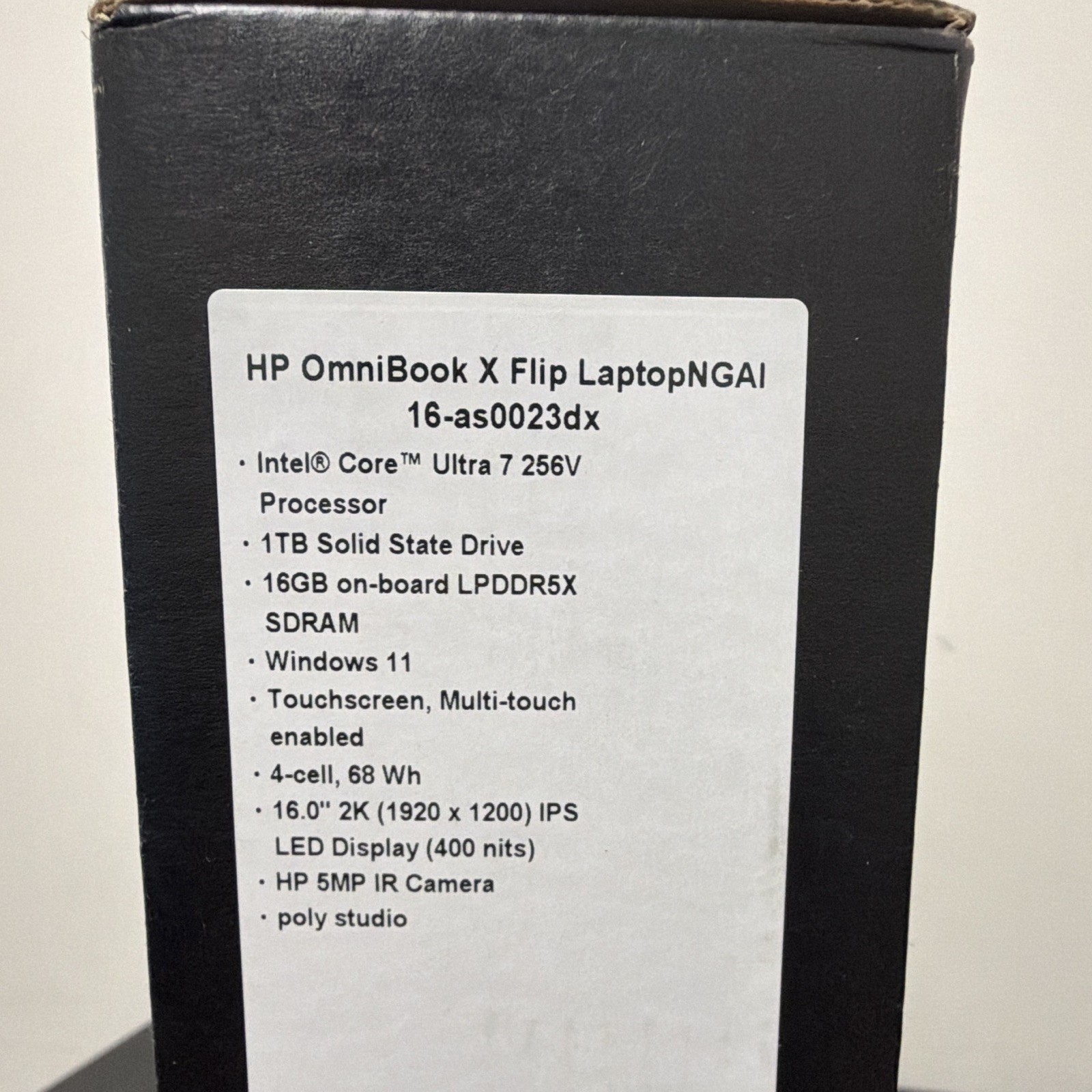 HP OmniBook X Flip 16-as0023dx 16″ Touch Core Ultra 7 16GB 1TB SSD Win11