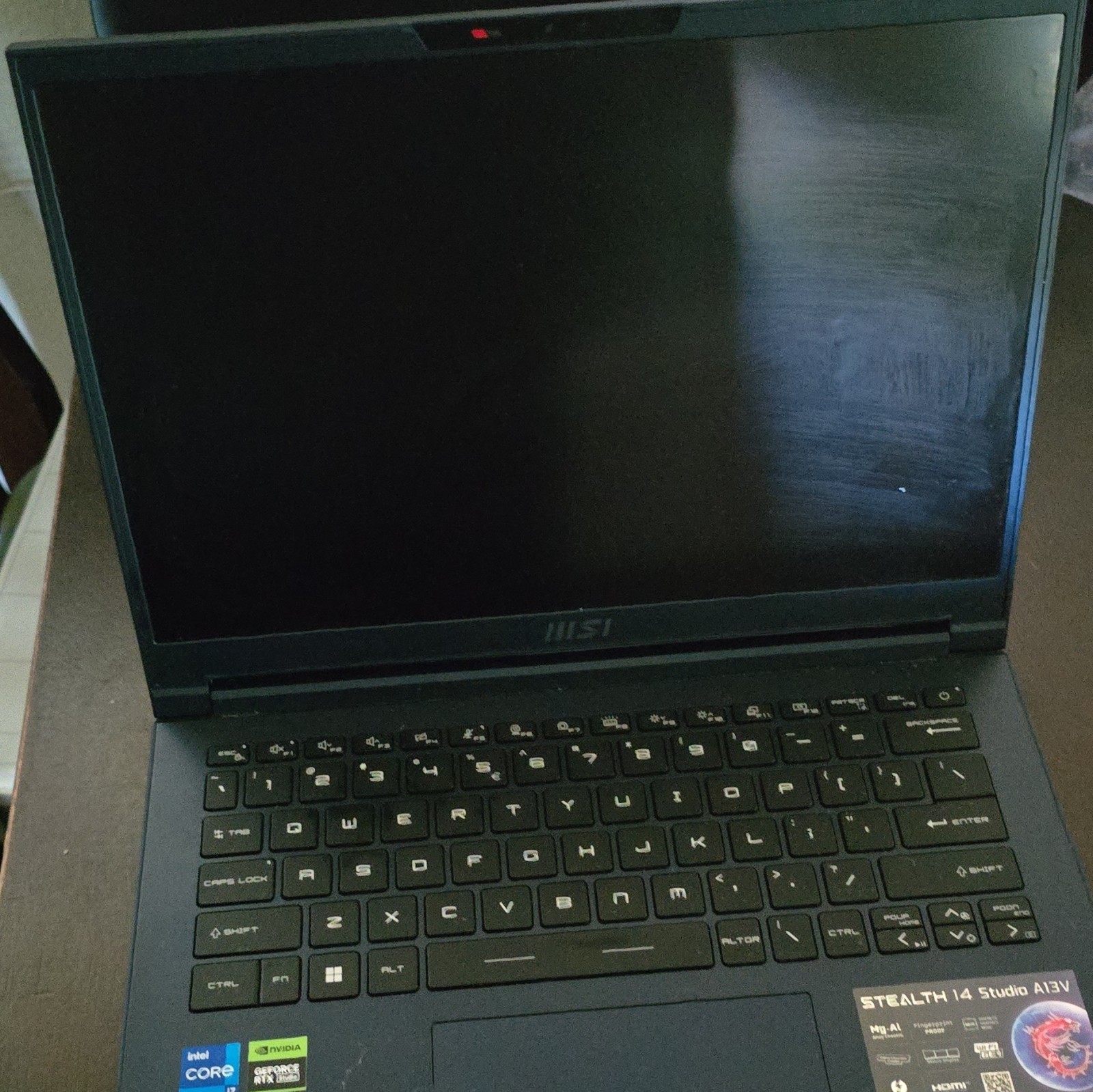 MSI Stealth 14 Studio A13V 14in i7 13th Gen 16GB RTX SSD Black