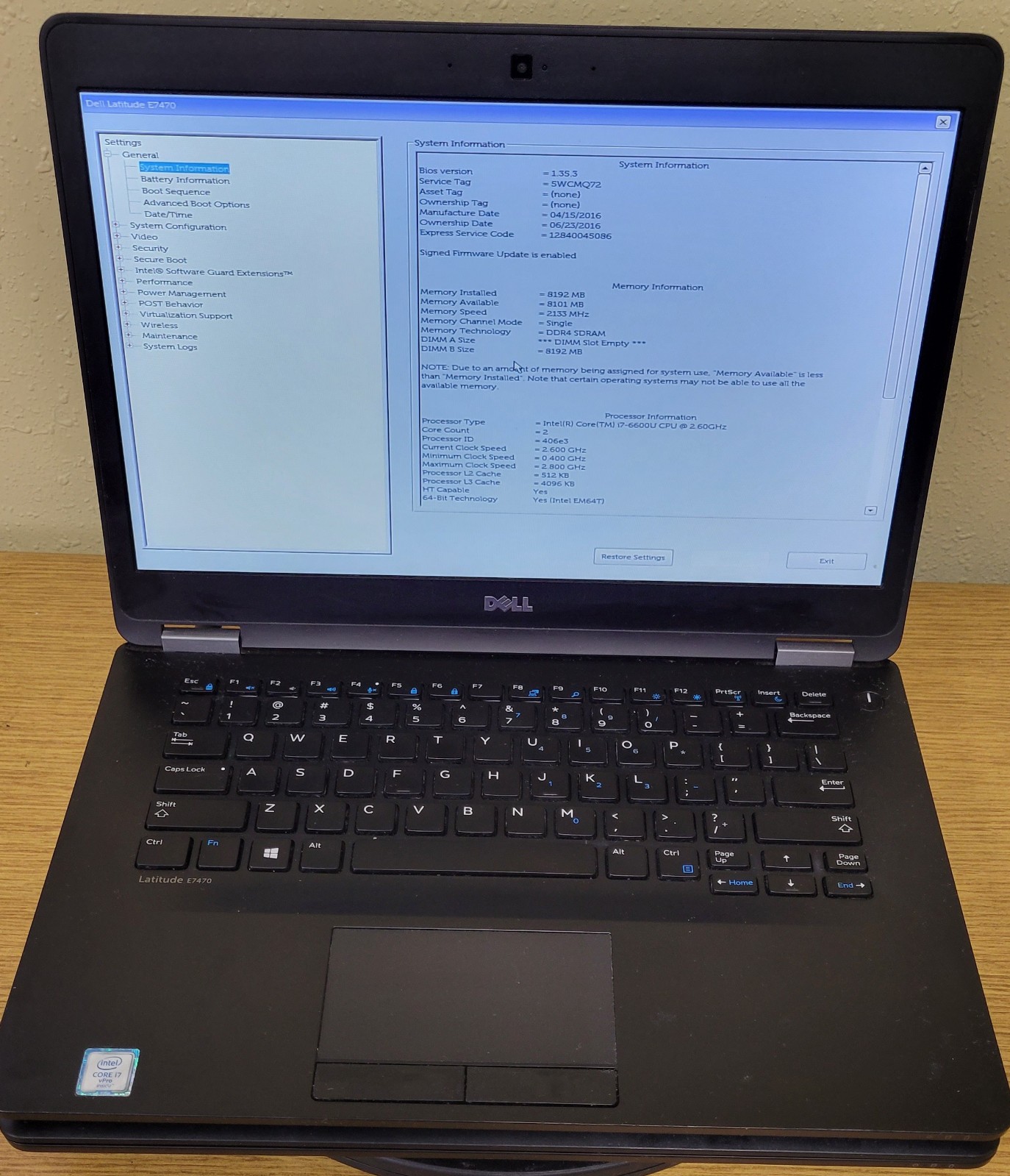 (Lot of 2)Dell Latitude E7470 i7-6600U 2.60GHz 8GB No OS/SSD/HDD