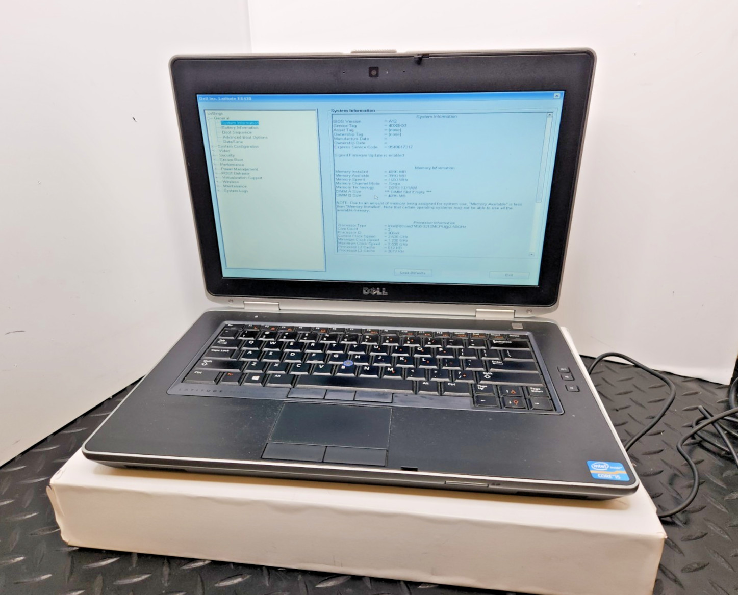 DELL LATITUDE E6430 Laptop Intel Core i5-3210M 2.50 GHZ 4 GB