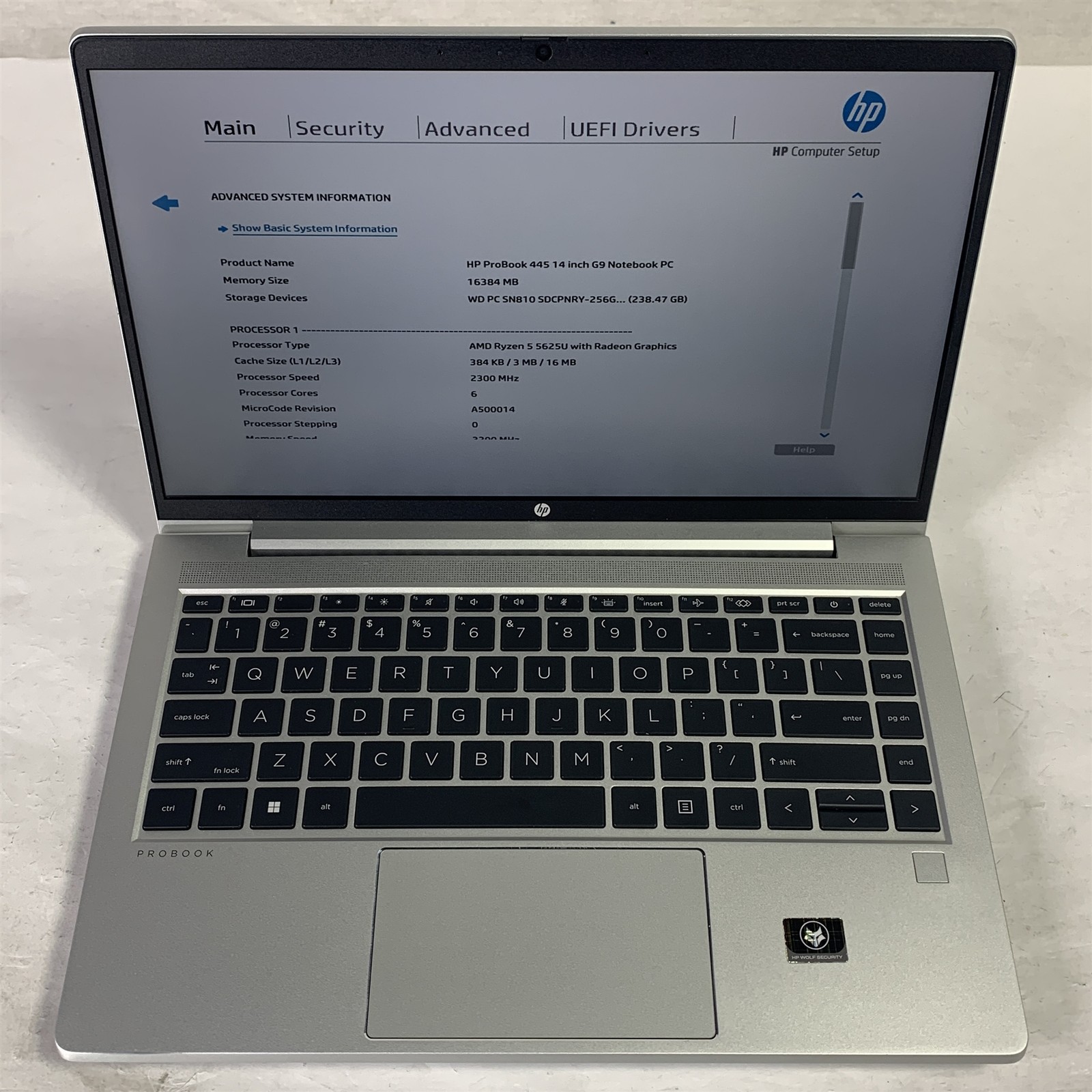 HP ProBook 445 G9 14″ Laptop Ryzen 5 5625U 2.3GHz 16GB 256GB NVMe SSD – Win11