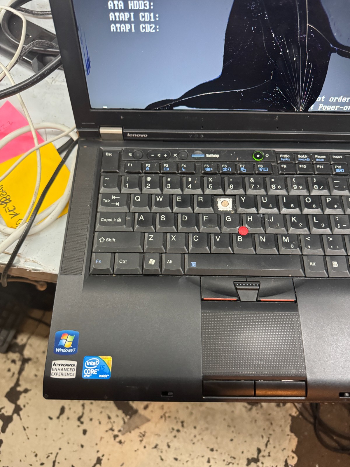 Lenovo T410 Intel Core I5 Laptop For Parts/Repair #5451