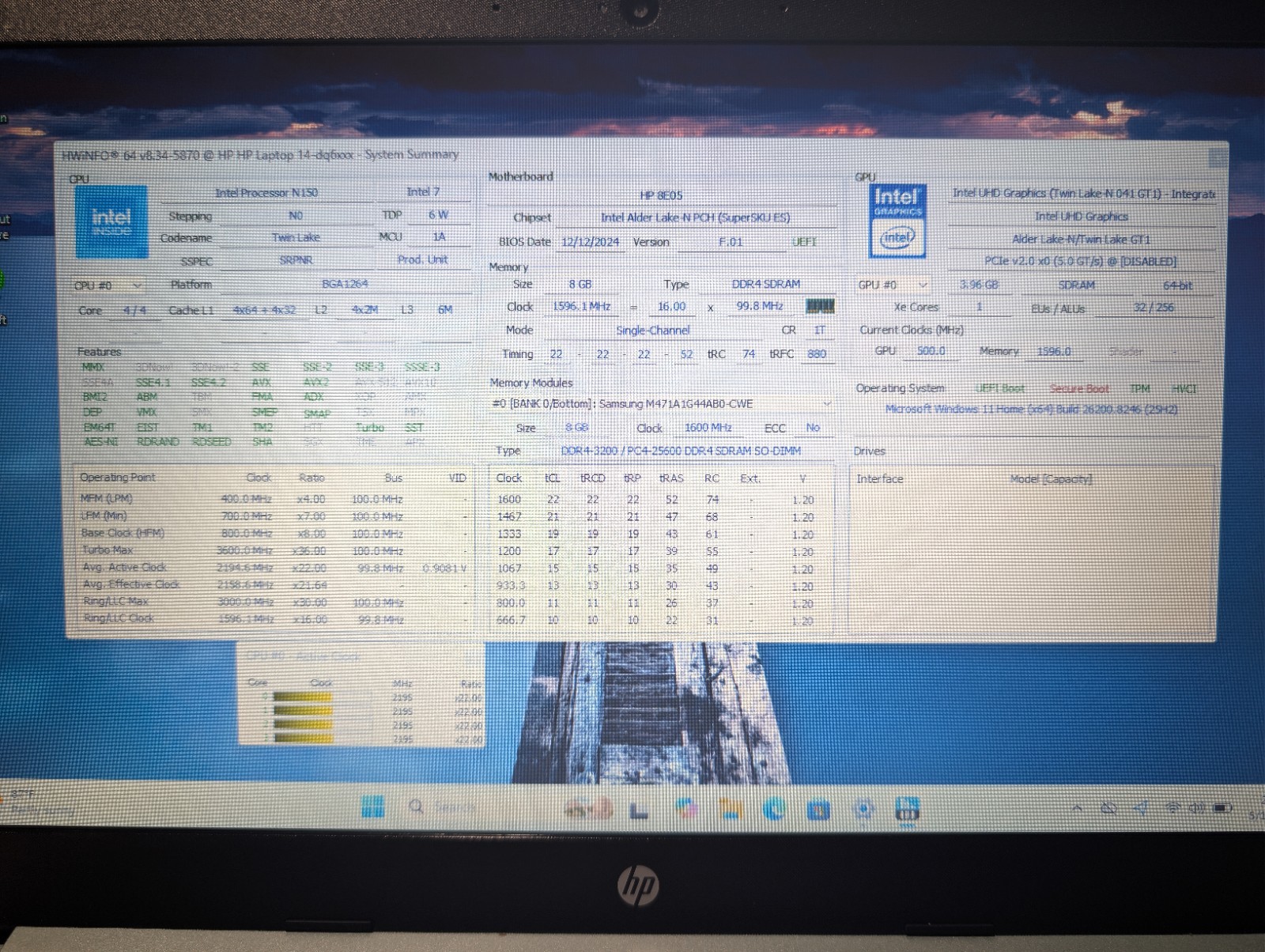 HP LAPTOP 14-DQ6 | INTEL N150 8GB RAM 128GB SSD | Windows 11
