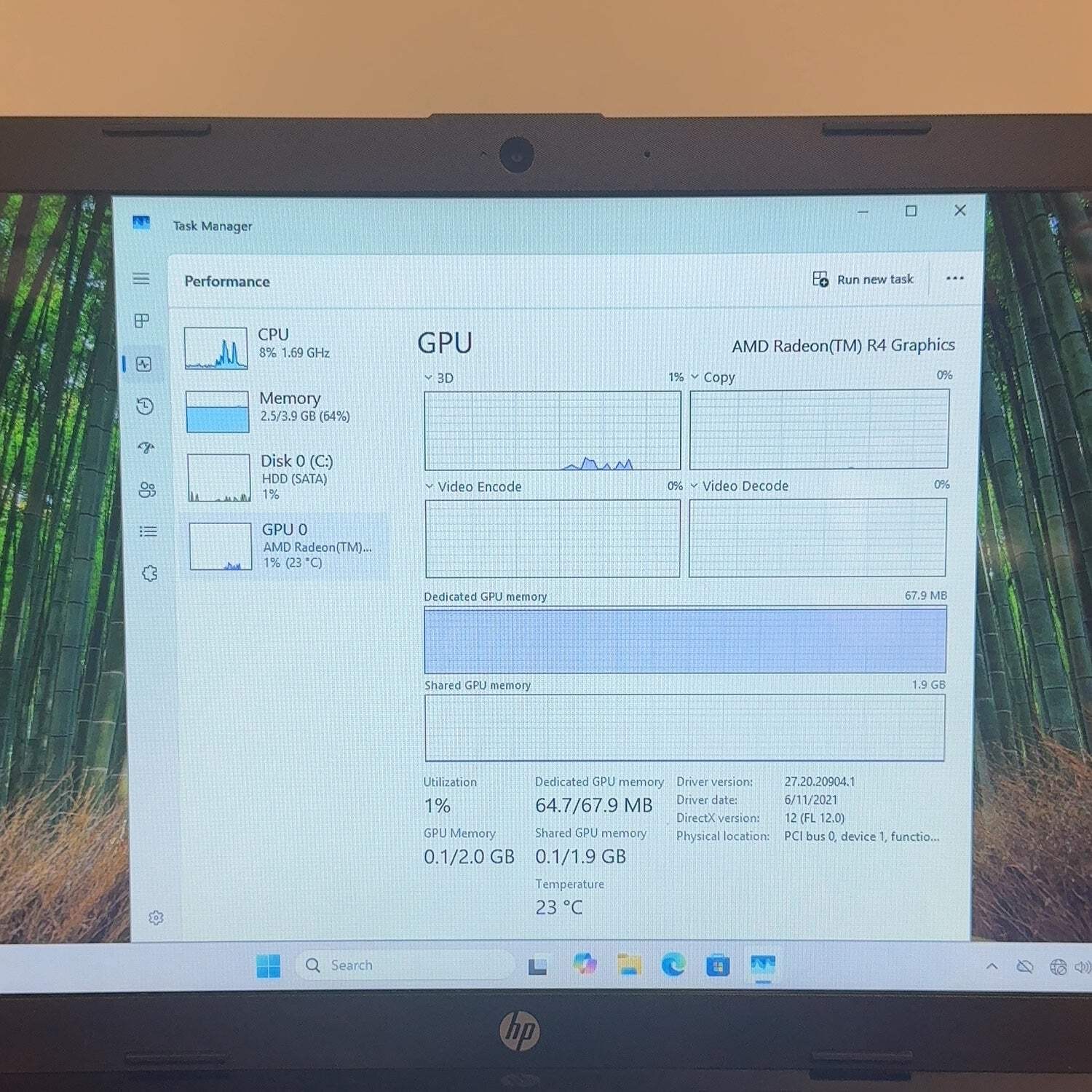 HP NoteBook 15-DB0011DX 15.6″ A6-9225 2.60GHz 4GB RAM 1TB HDD