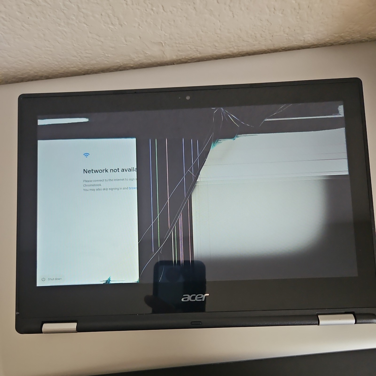 Acer C738T-C44Z Chromebook 11.6″ Intel Celeron N3150 1.6GHz 4GB 16GB (For Parts)
