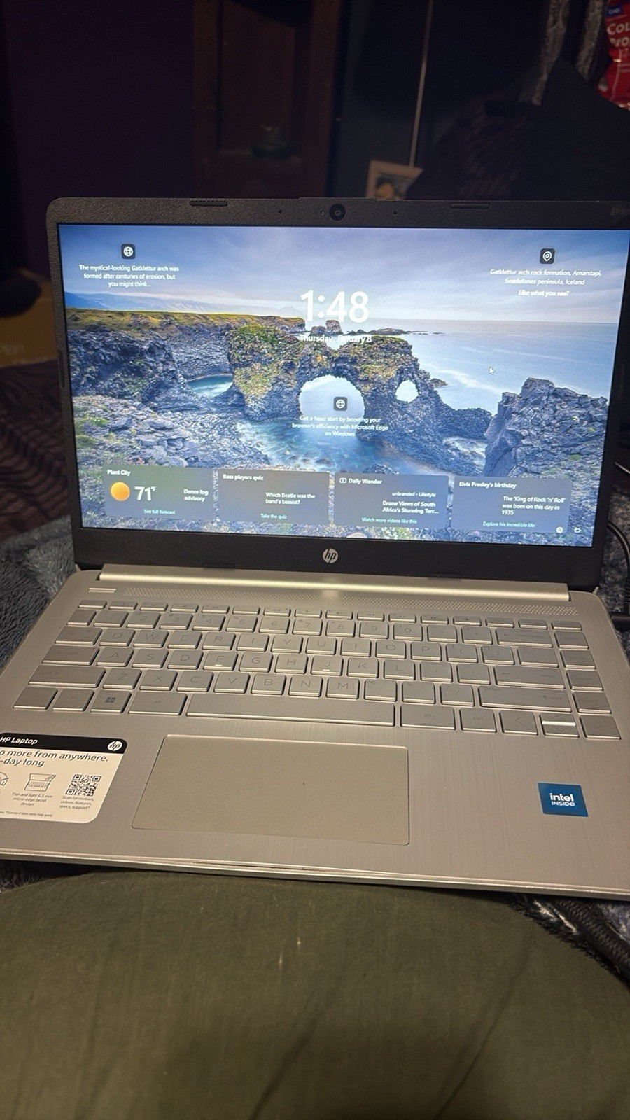 HP 14 14-dq0760dx 14in HD Celeron N4120 4GB 116GB eMMC Win11 Silver