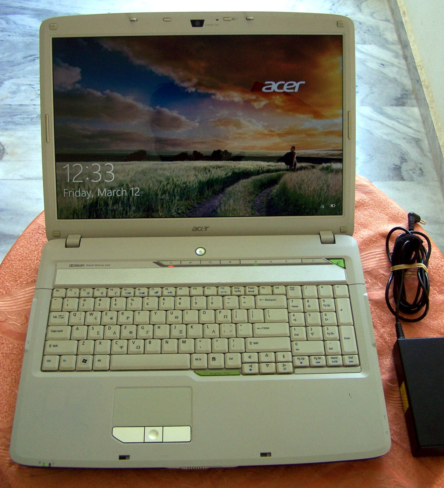 Acer Aspire 7720 17” Intel 2 core 2.0GHz 3GB Ram 2x160GB HD nVidia 9500 Win 10&7