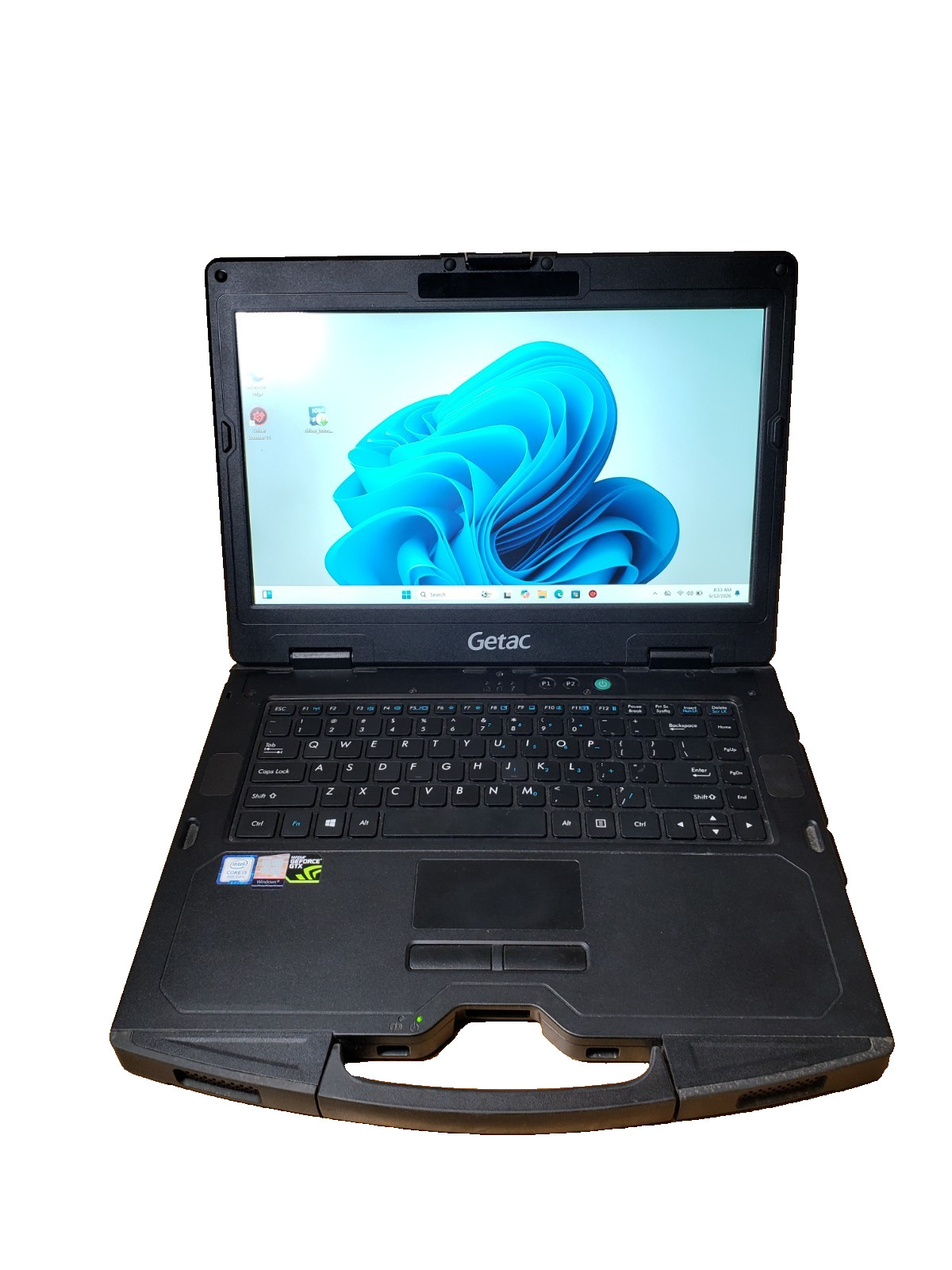 Getac S410 Rugged Laptop i5-8250U 1.6GHz 8GB Ran 256GB SSD GTX 950M Reset Win11
