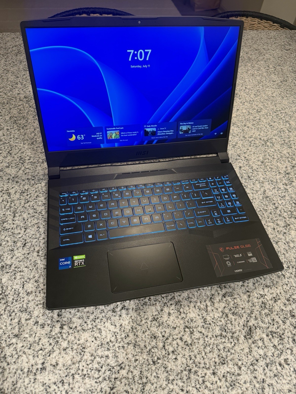 MSI Pulse GL66 Gaming Laptop i7-11800H RTX 3070 500GB SSD 16GB DDR4 RAM
