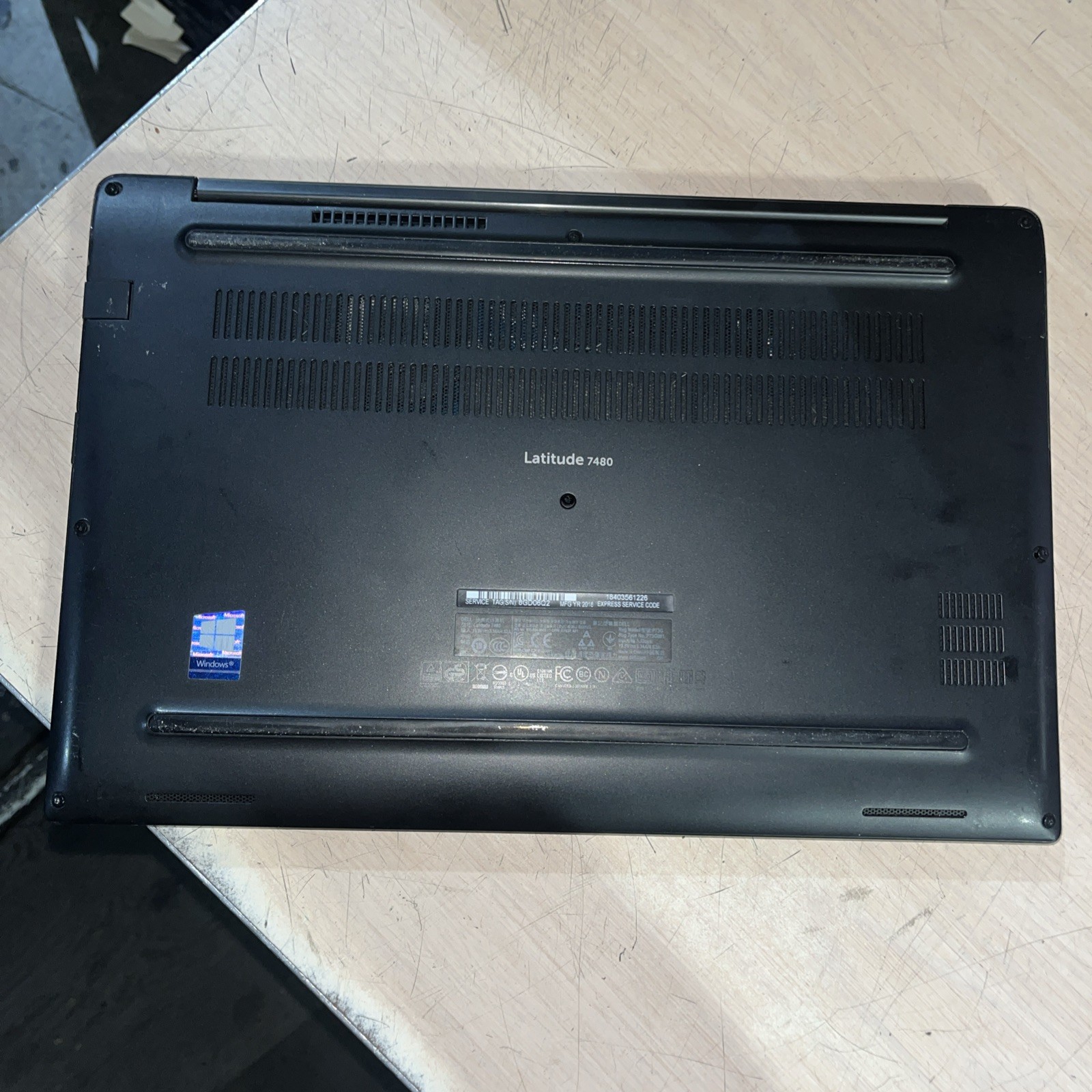DELL LATITUDE 7480 INTEL CORE I7-7600U 2.80GHZ 8GB RAM NO HD +