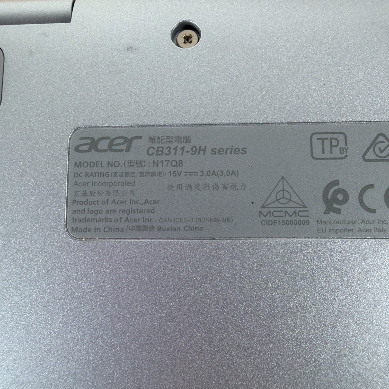 Acer Chromebook N17Q8 CB311 Series – Bad Battery READ