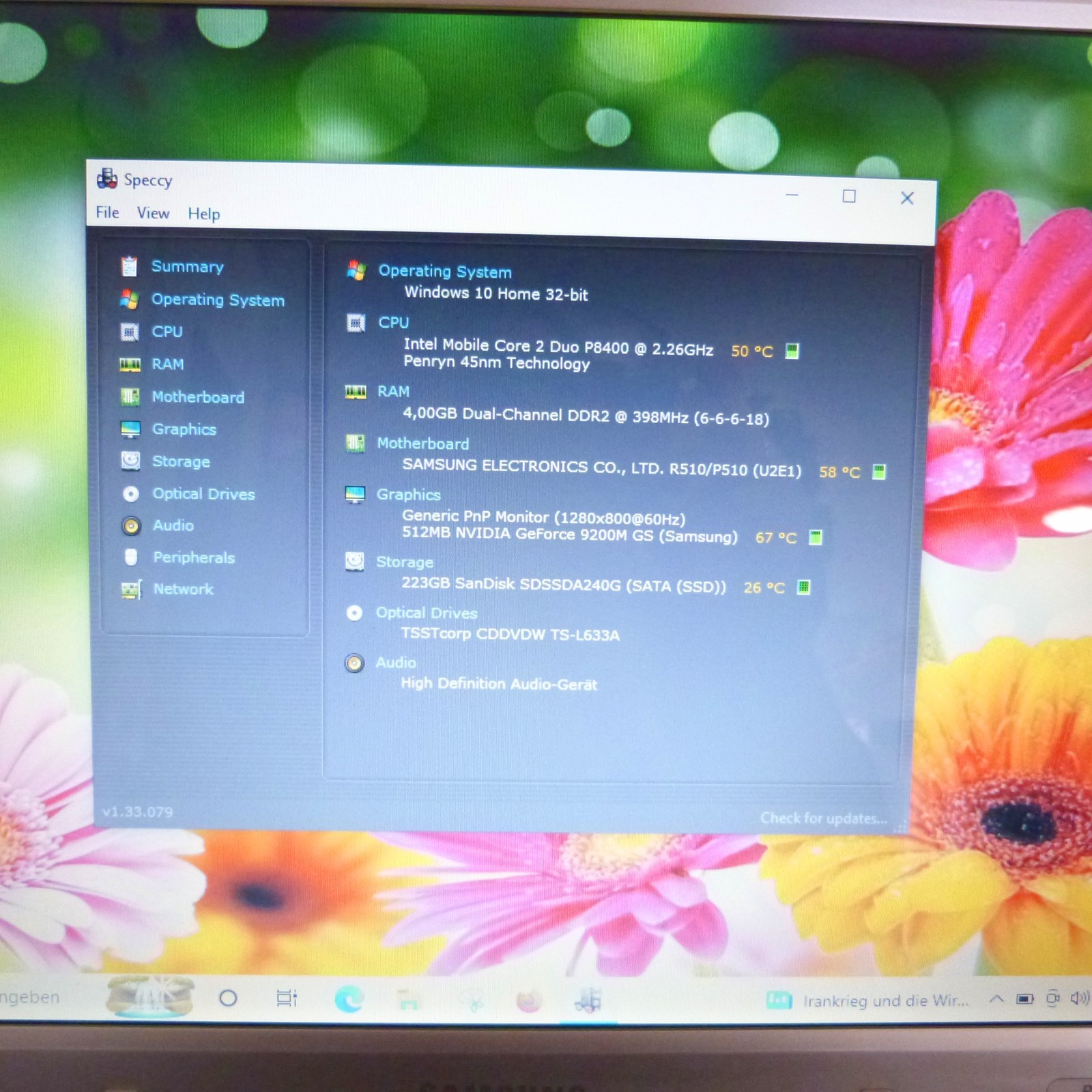 Samsung R510 Nolan Multimedia 15″ HD l Windows 10 250GB SSD l HDMI DVDRW