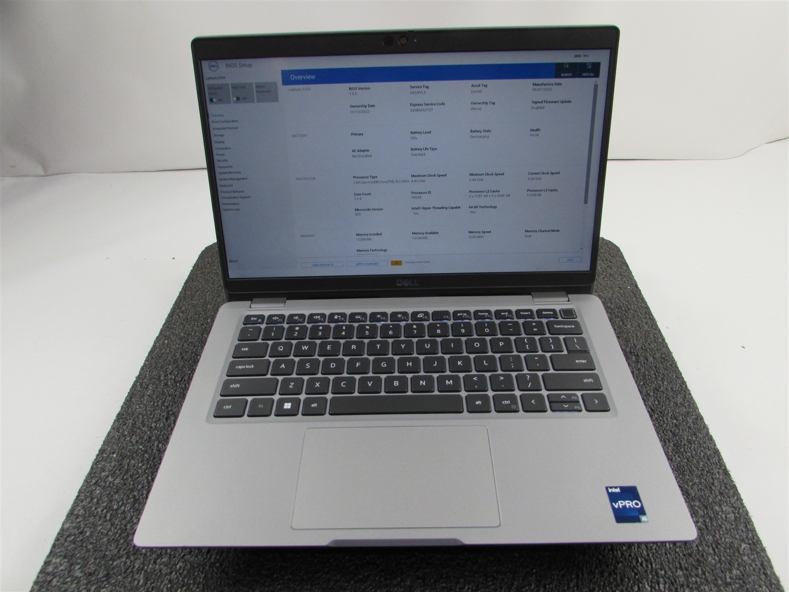 DELL LATITUDE 5330 FHD TOUCHSCREEN I5-1245U 10 CORE 512GB SSD 16GB RAM NO O.S