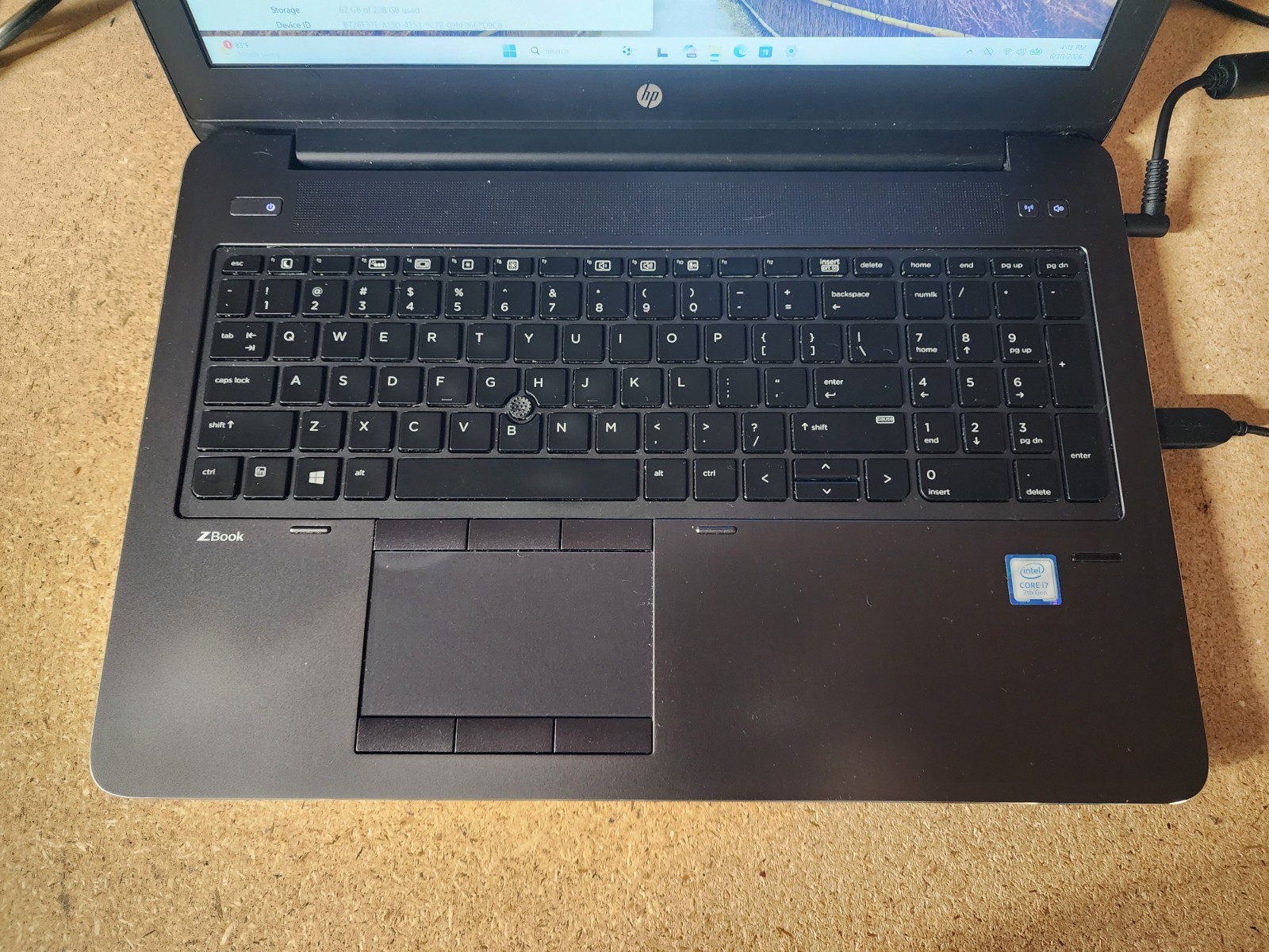 HP ZBook 15 G4 15.6″ i7-7700HQ 2.8GHz 16GB RAM 256GB SSD W11 Pro NVIDIA See Desc