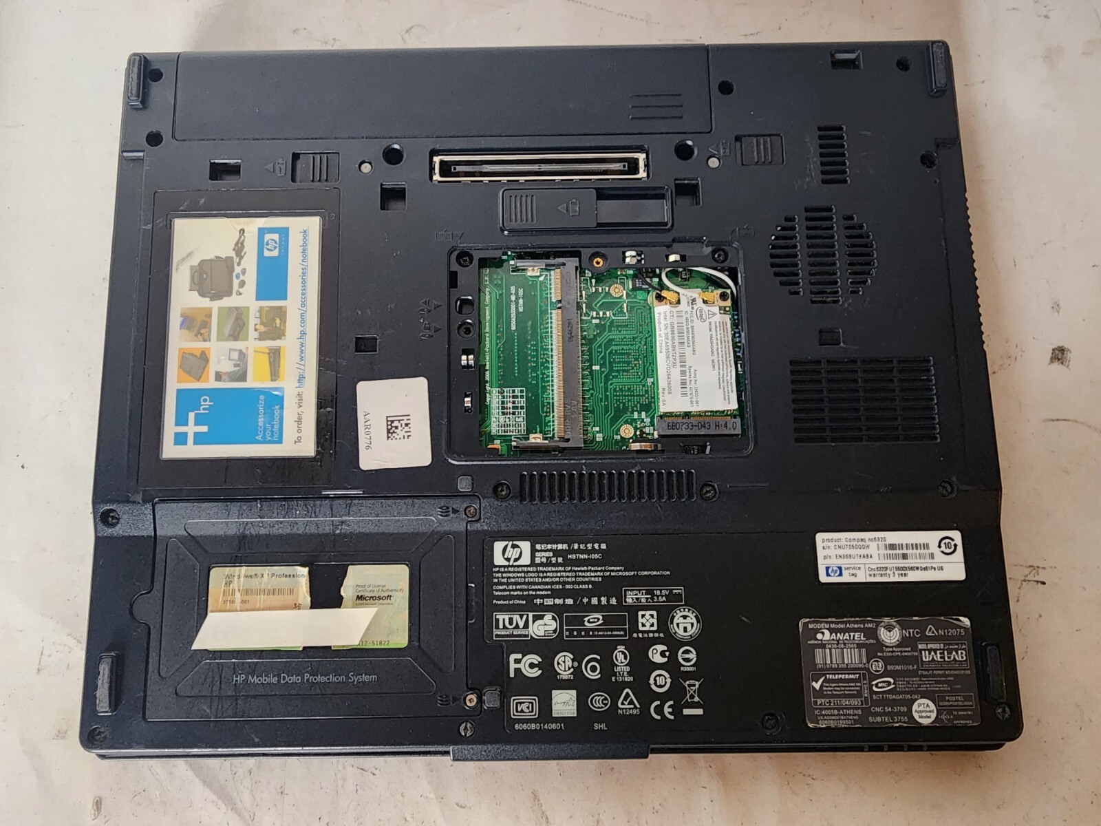 HP Compaq NC6320 Core 2 Duo T5500@1.66ghz No Hdd No Ram