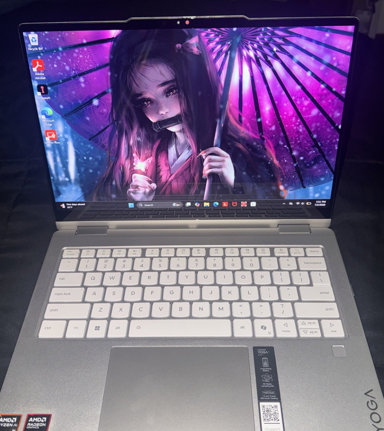 Lenovo Yoga 7 2-in-1 14AKP10 14″ 2.0GHz 16GB RAM 512GB SSD GeForce 840M