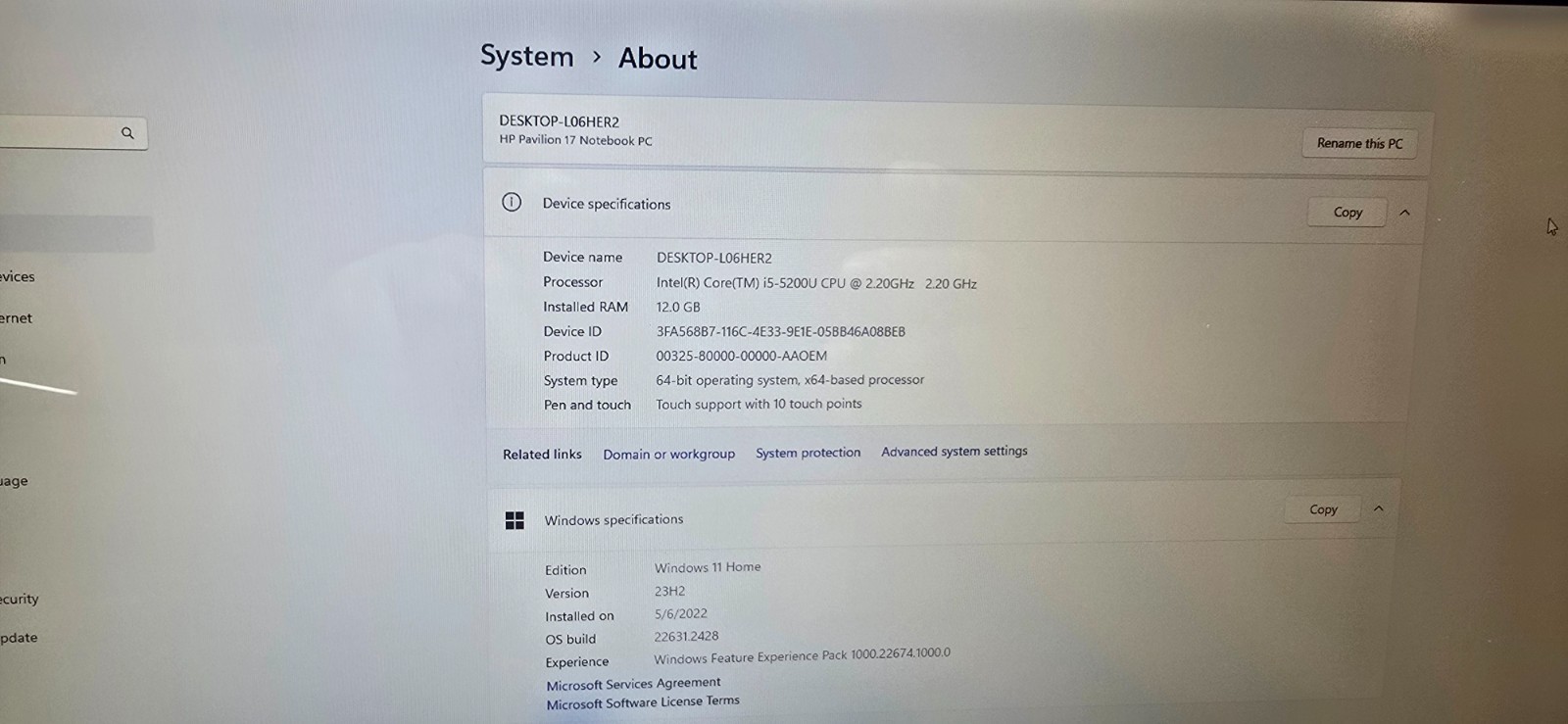 HP Pavilion 17 Laptop SSD 12GB RAM WiFi HDMI Windows 10/11 Ready Tested