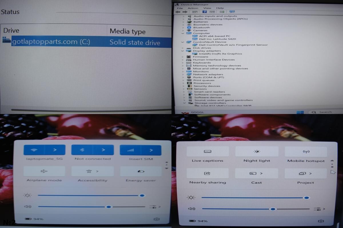 Dell Latitude 5420 15.6” FHD Intel Core i5-1145G7 2.6GHz 16GB 128GB SSD +Charge