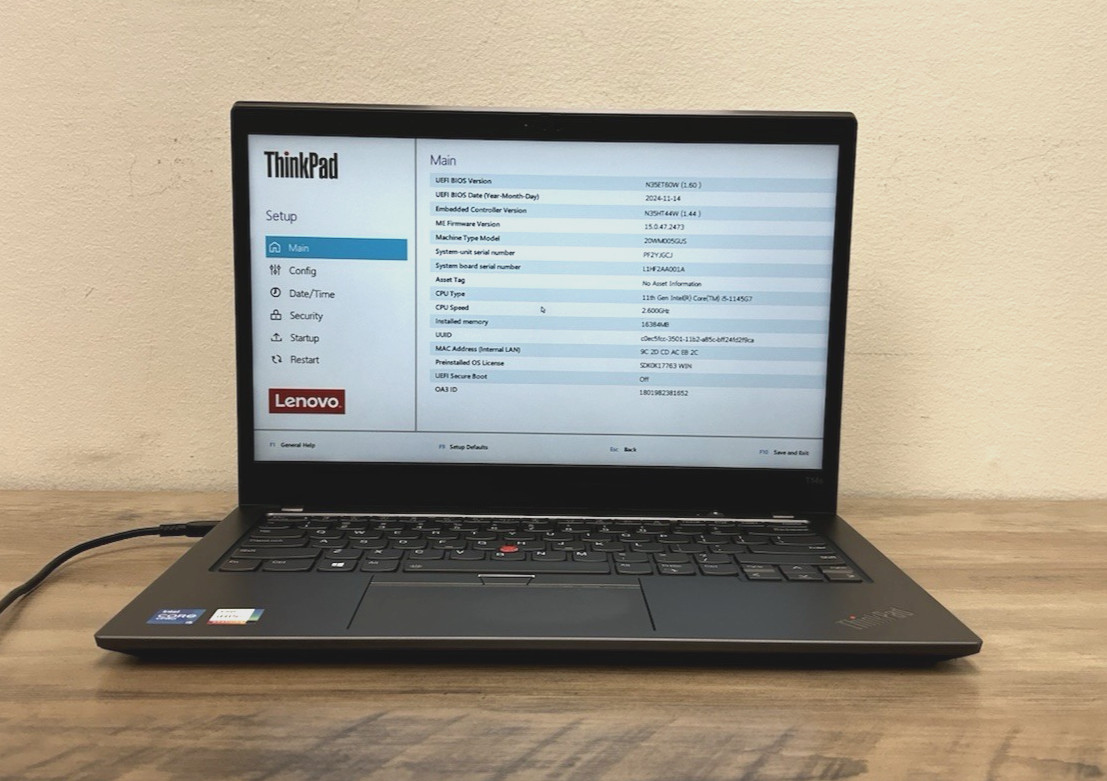 Lenovo ThinkPad T14s Gen 2 Intel Core i55-1145G7 |20WM005GUS-Touch |