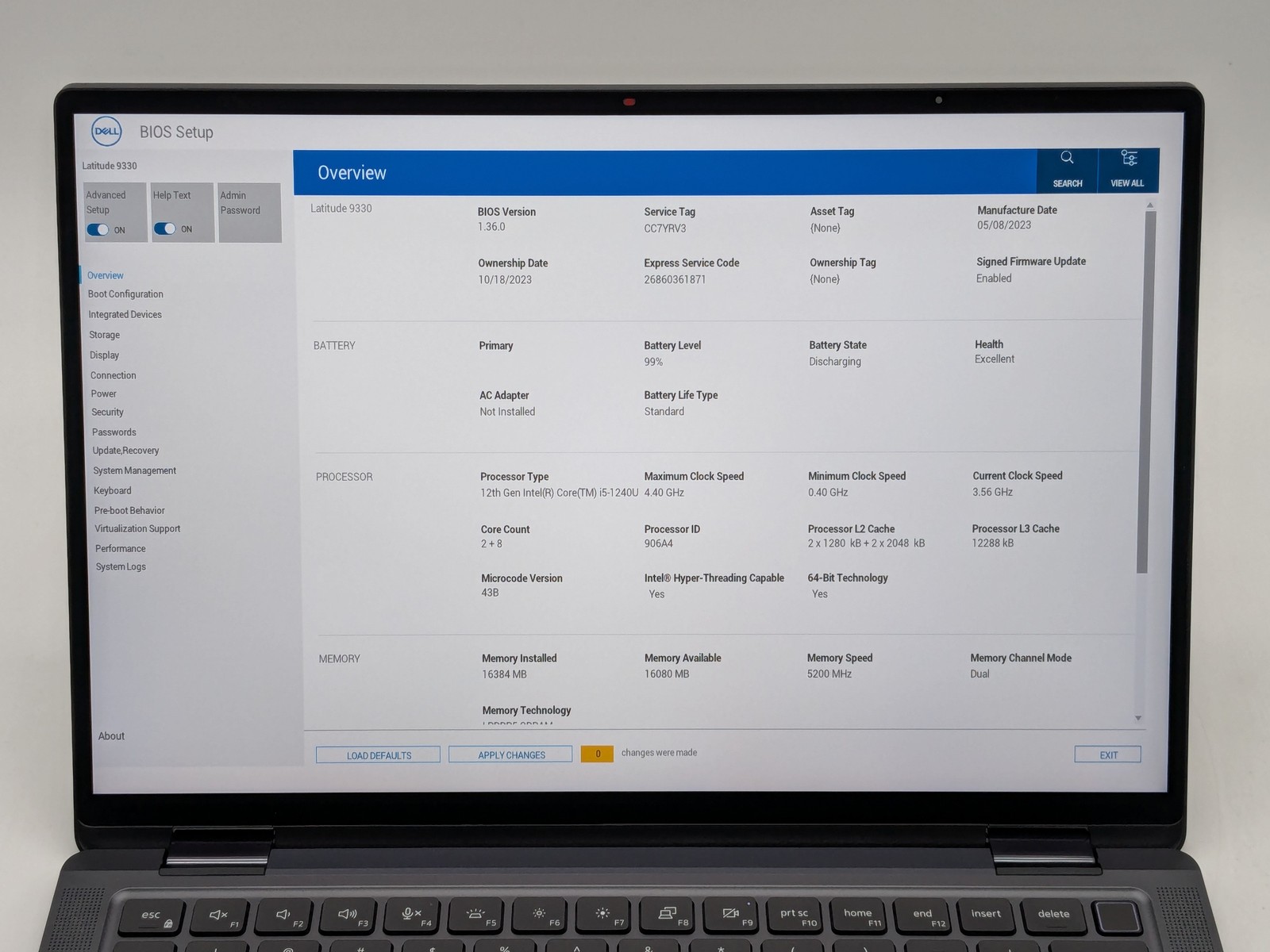 Dell Latitude 9330 2-in-1 13″ 2560 x 1600 Touch I5-1240U 256GB SSD 16GB W11P