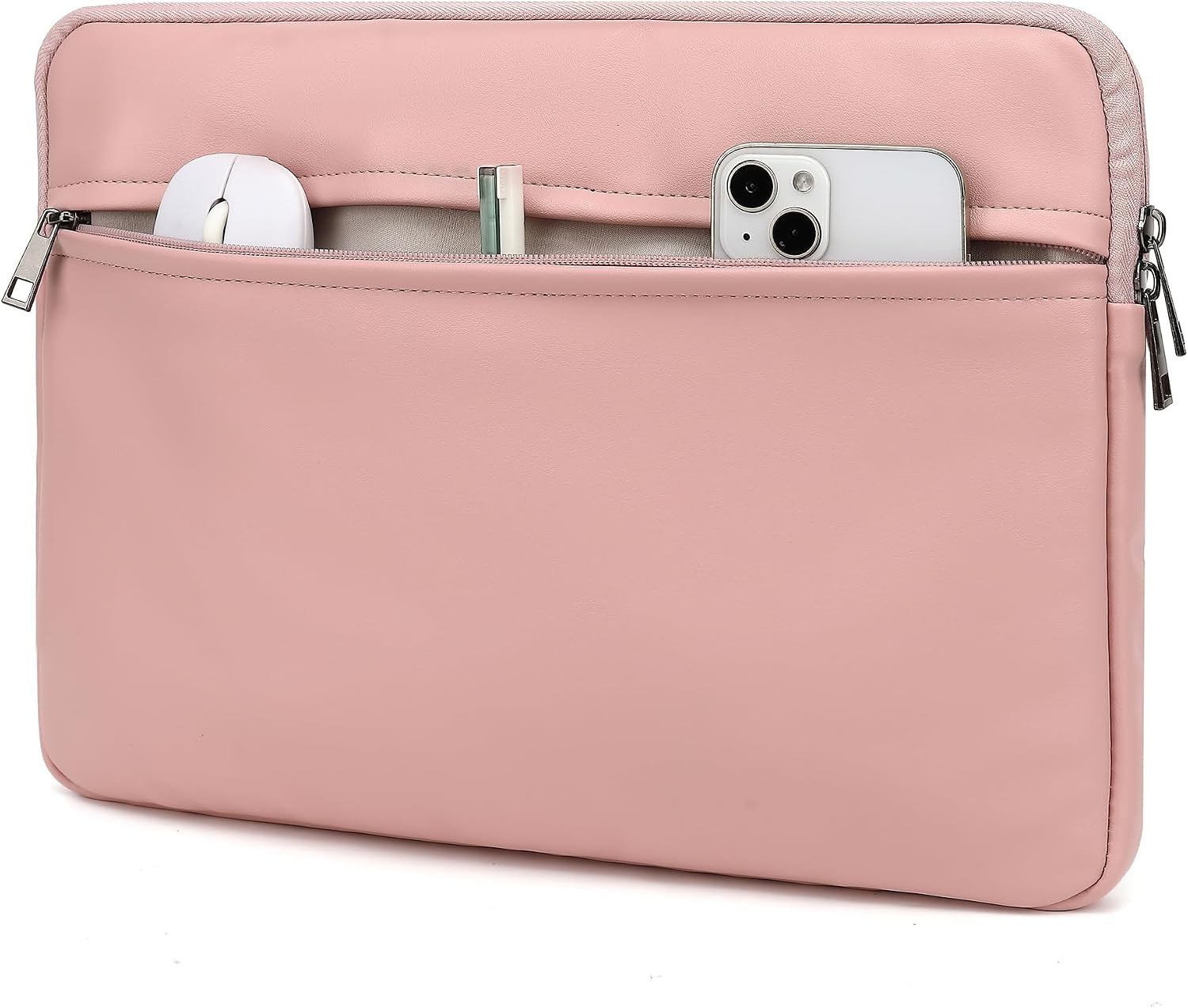 Embossing Floral Pattern PU Leather Laptop Sleeve Case for MacBook Pro 16 inch