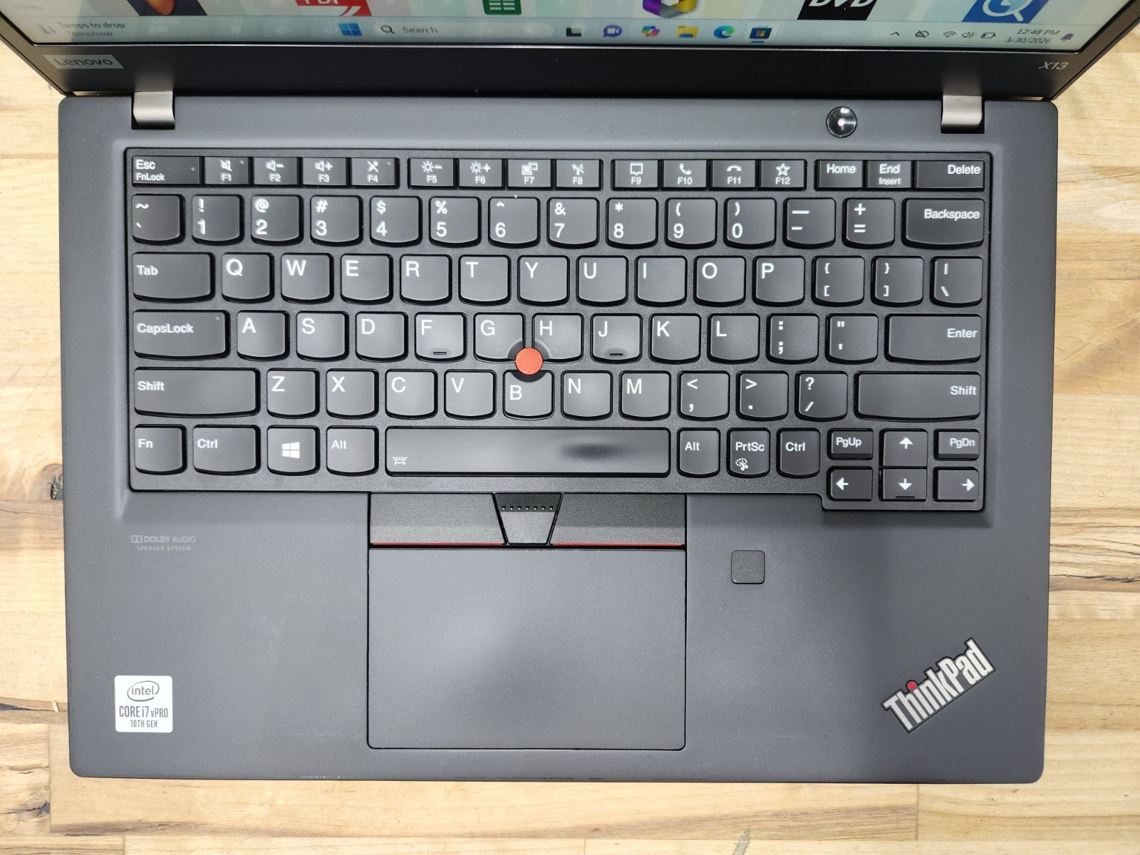 Lenovo ThinkPad X13 Gen 1 13.3″ FHD Touch i7-10610U 1.8GHz 16GB 256GB SSD Win11~