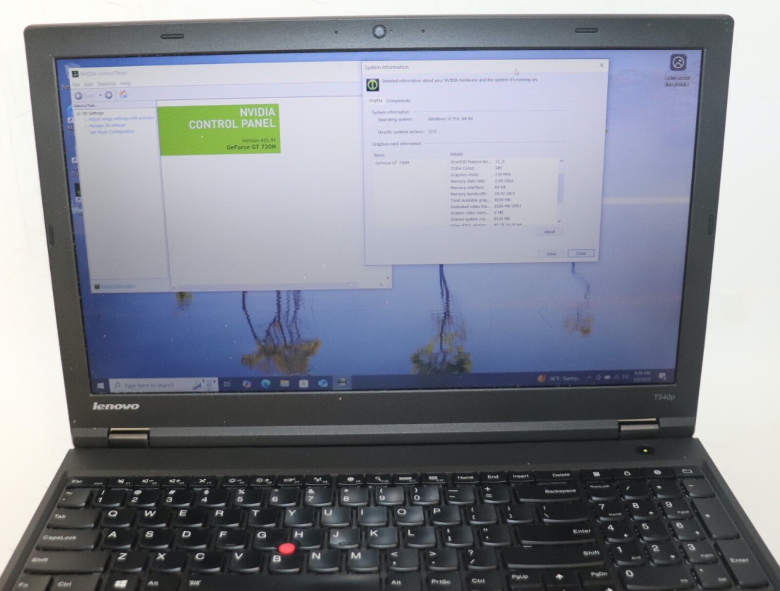 Lenovo ThinkPad T540p|Core i7@2.90 GHz|16GB RAM |256GB SSD|WIN10.Prof|NVIDIA