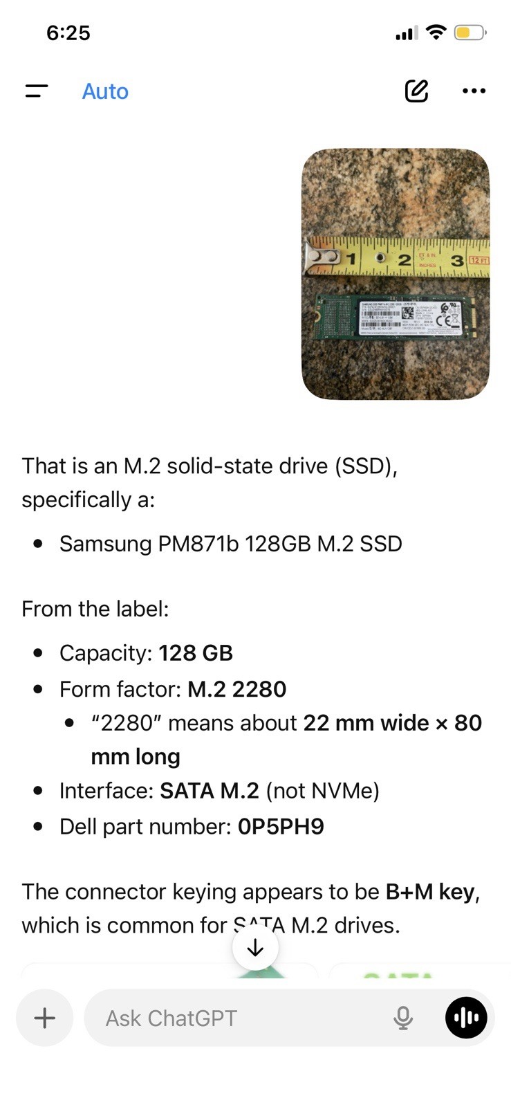 Dell Latitude P26T P26T003 3190 2 in 1 11.6″ Replacement -Samsung SSD Hard Drive