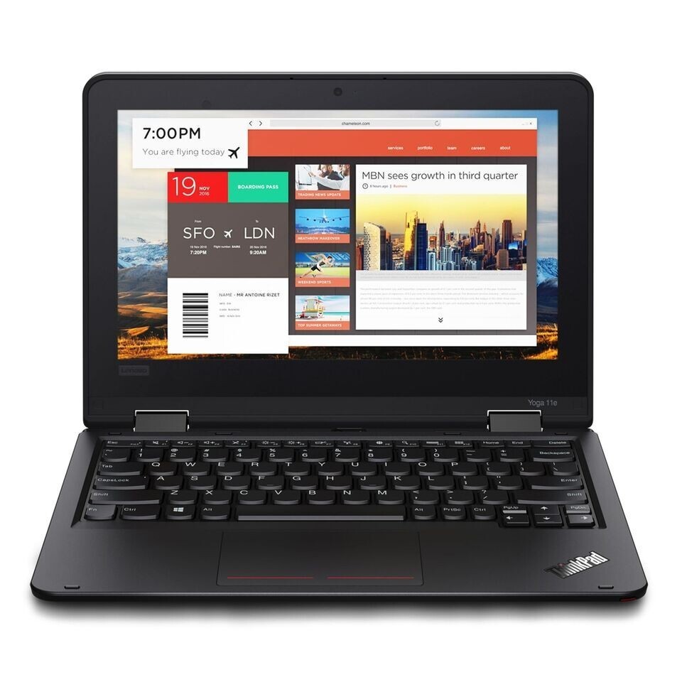 Lenovo ThinkPad Yoga 11e Touchscreen Laptop Windows 10 8GB Ram 256GB SSD Win10p