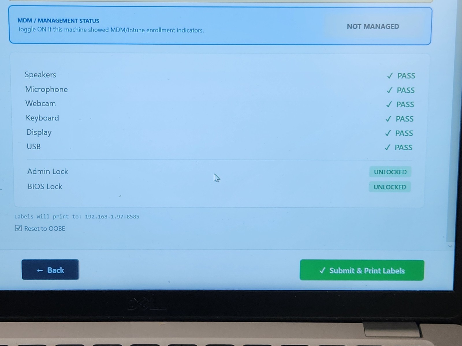 Lot of 2 Dell Latitude 5410 14″ FHD Laptop i7-10610U 1.80GHz 16GB RAM NO SSD/OS