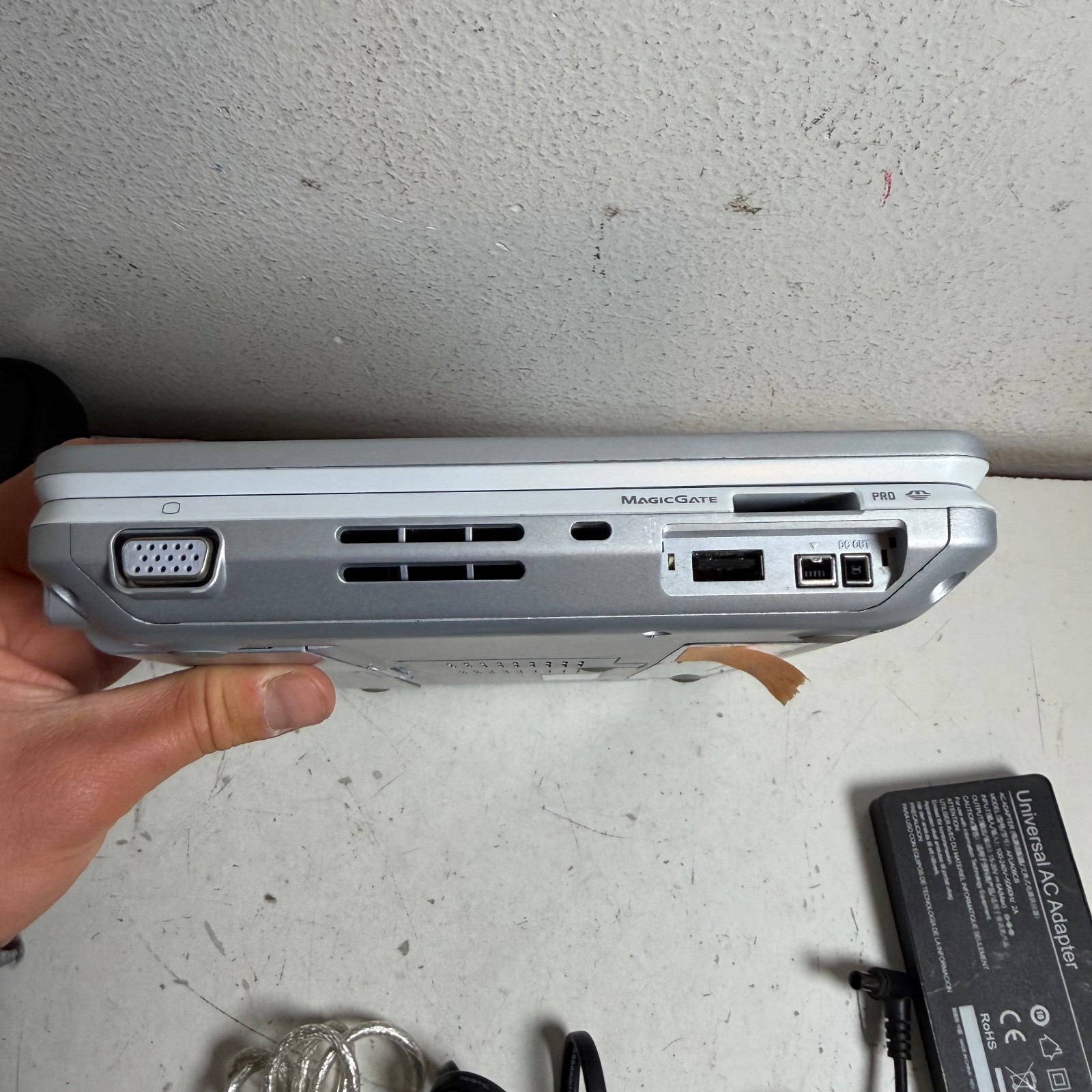 Vintage Sony VAIO PCG-481L Gray Built-in Webcam Portable Laptop – Untested