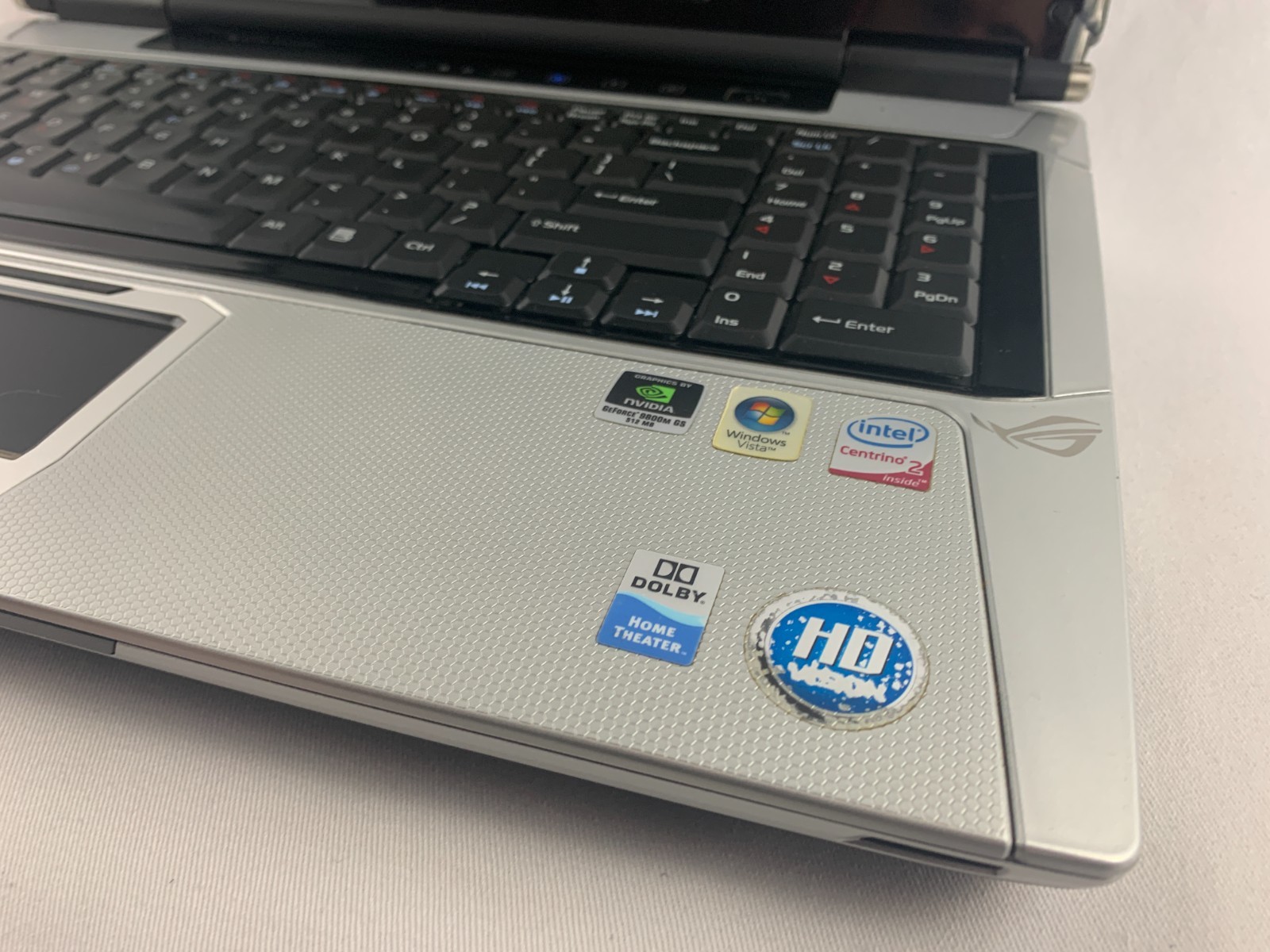 Asus ROG G50V Laptop For Parts/Repairs, Damaged Screen, No HDD, Good Battery